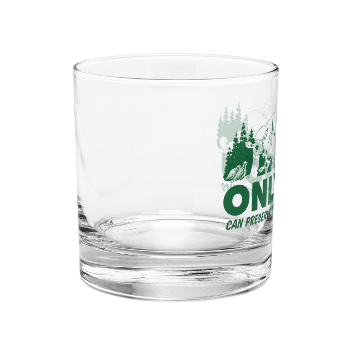 Only You Can Preserve the Right To Bear Arms Retro Smokey Rocks glass