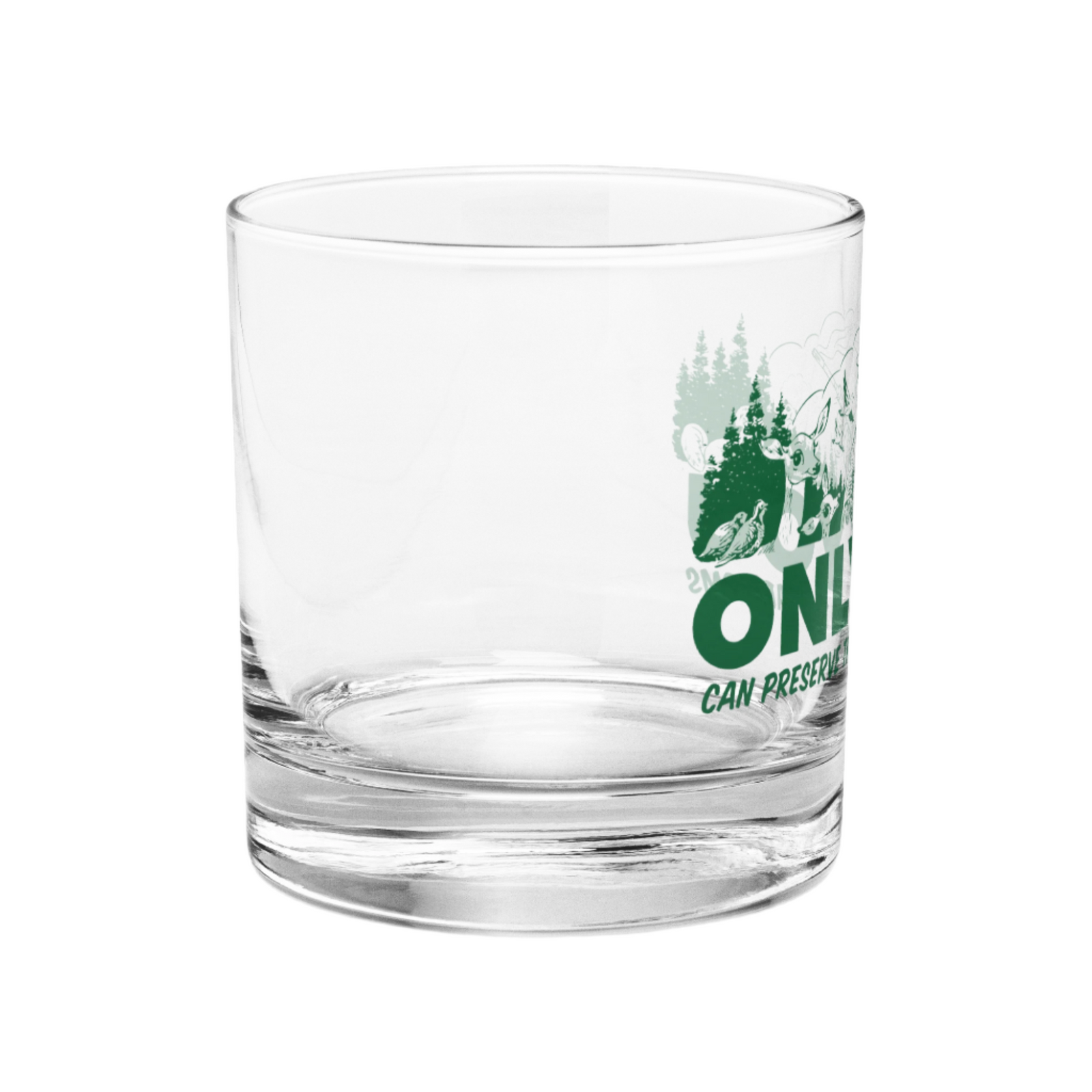 Only You Can Preserve the Right To Bear Arms Retro Smokey Rocks glass