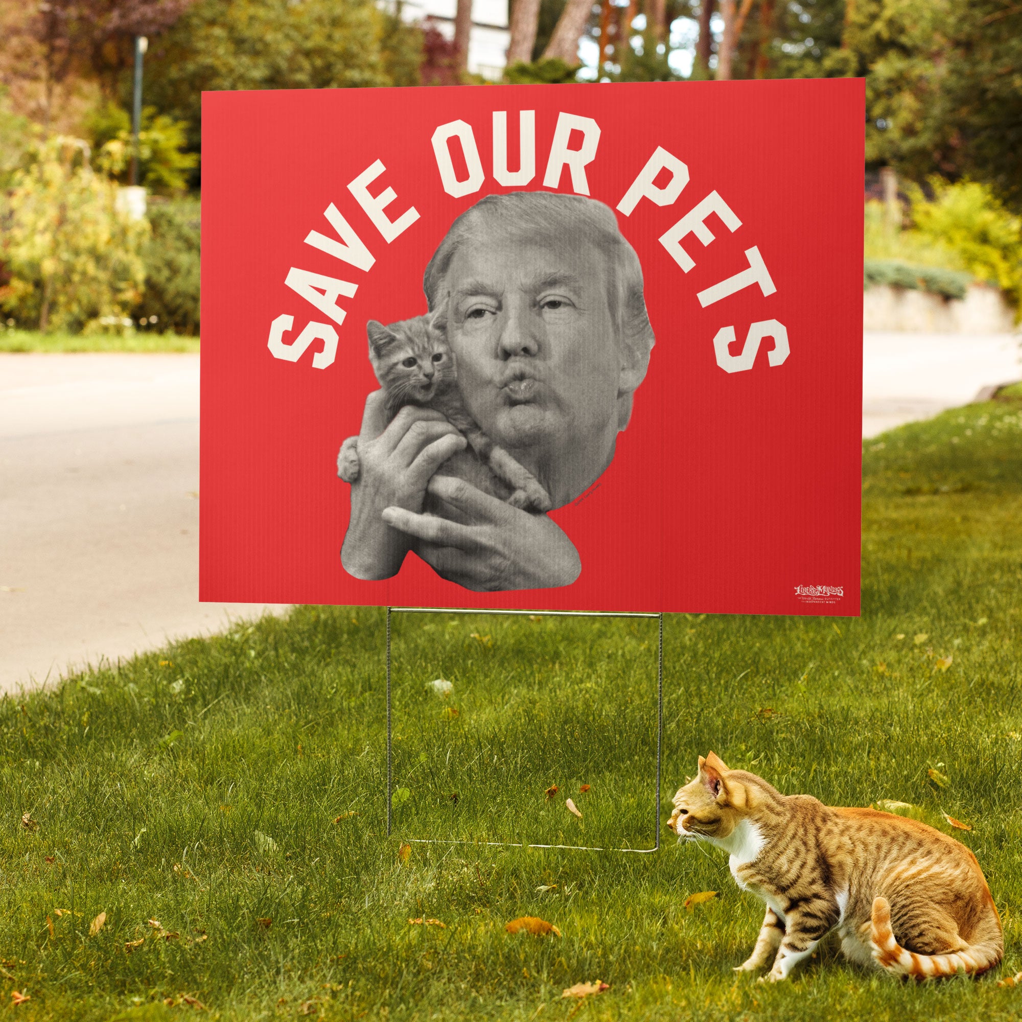 Trump Save Our Pets Yard sign