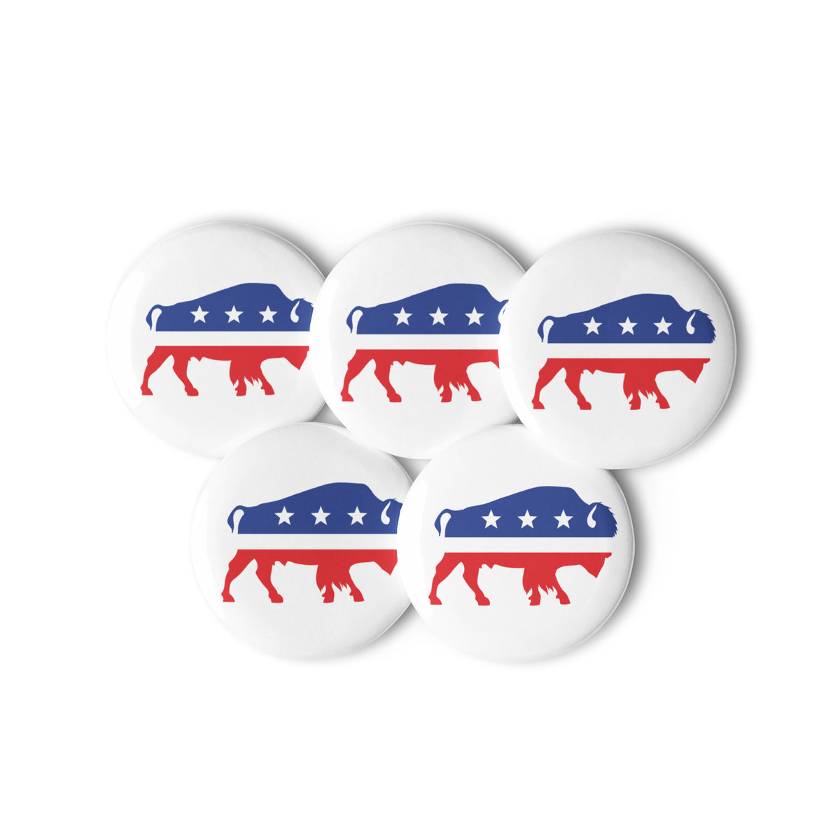 Independent Bison Button Set