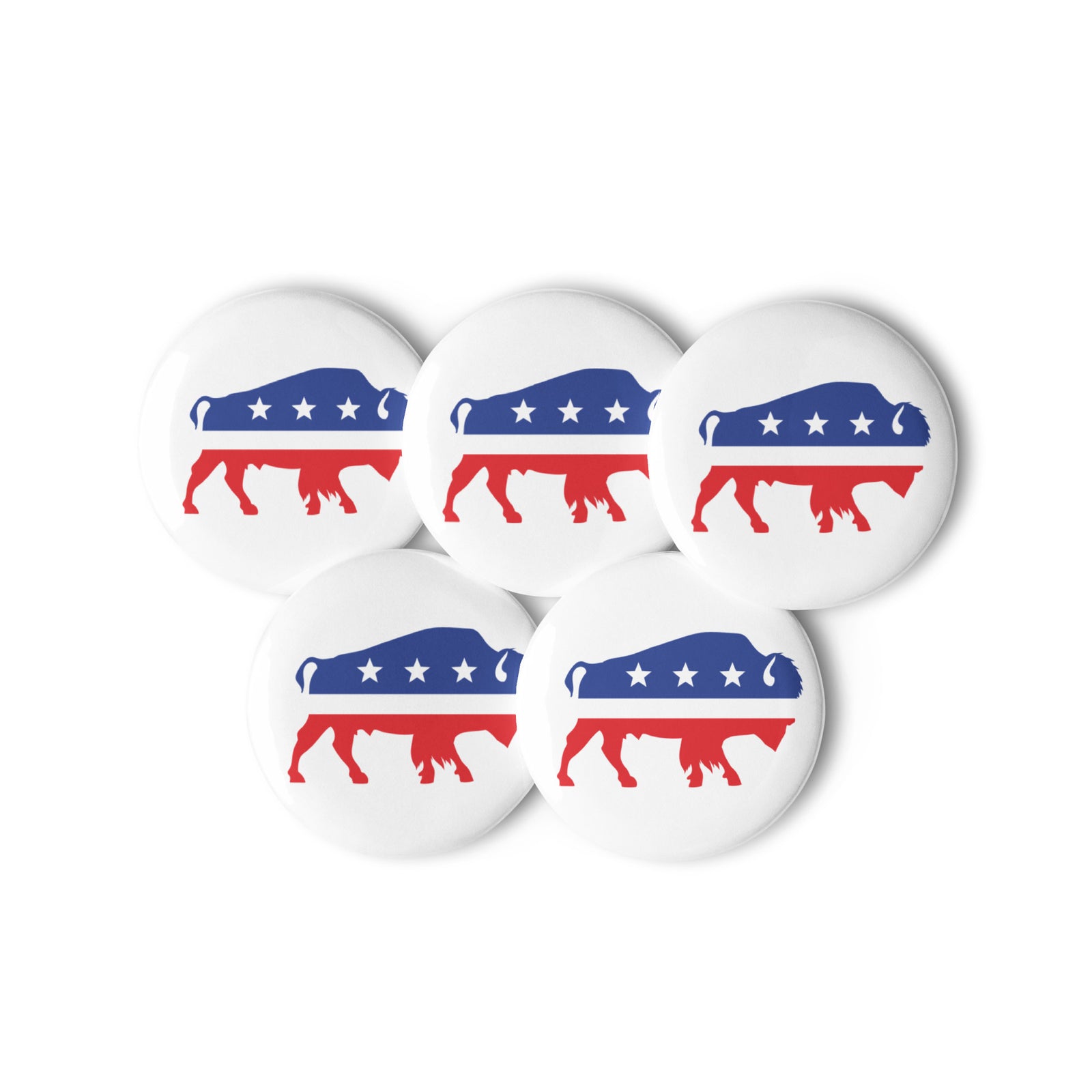 Independent Bison Button Set