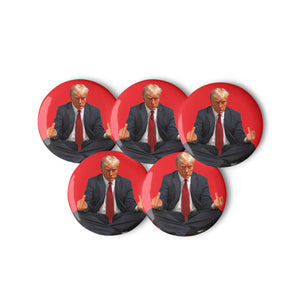 Zen of Trump Mugshot Set of Buttons - Liberty Maniacs