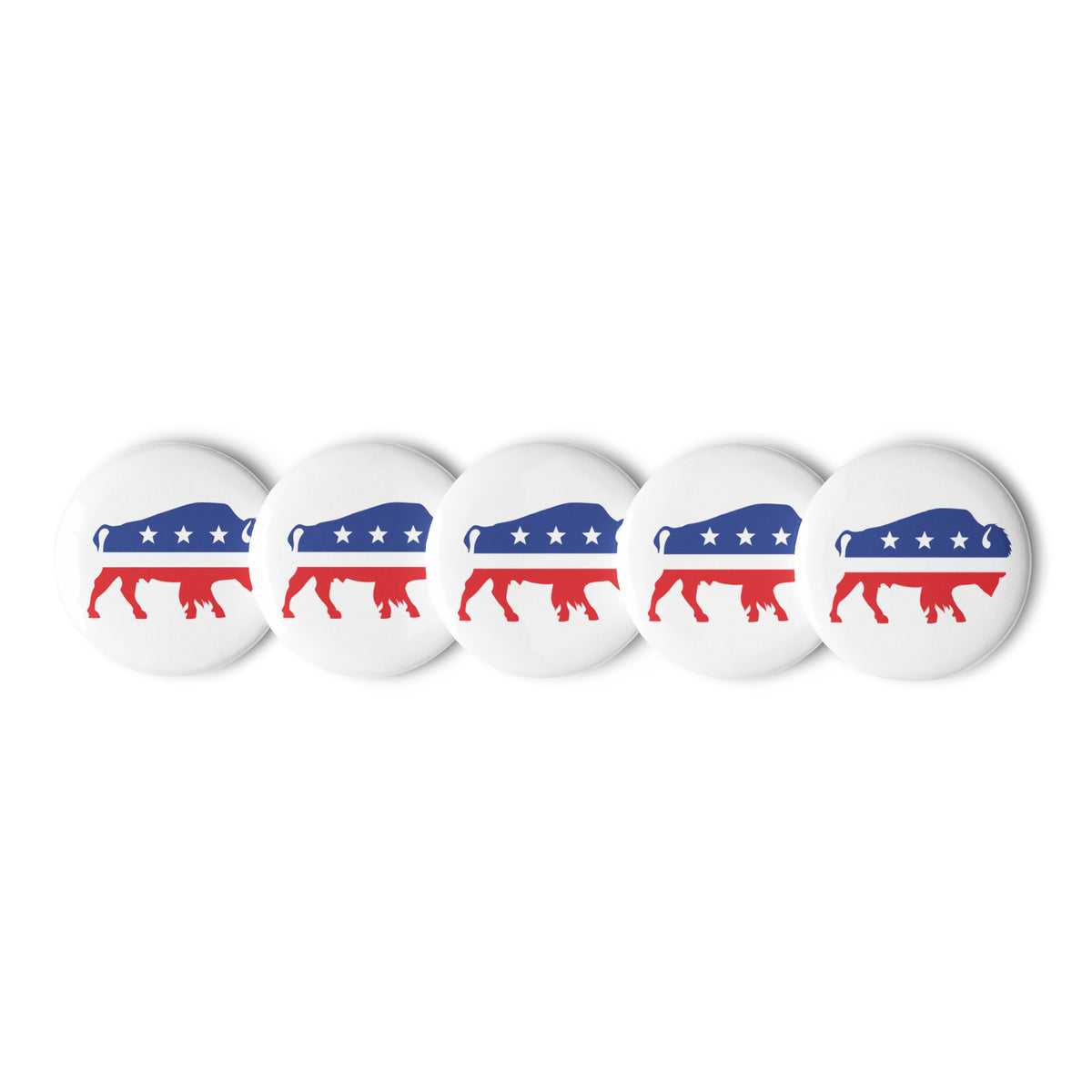 Independent Bison Button Set