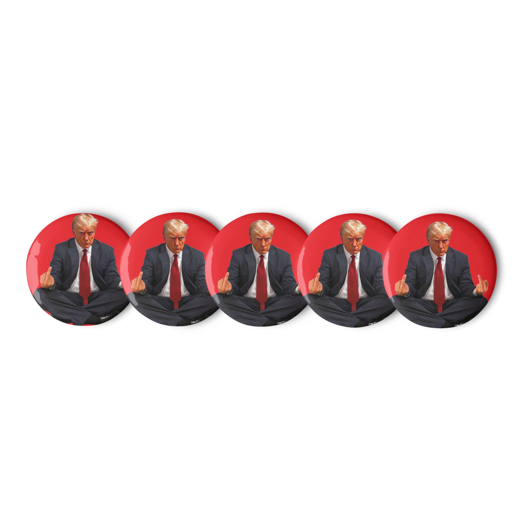 Zen of Trump Mugshot Set of Buttons