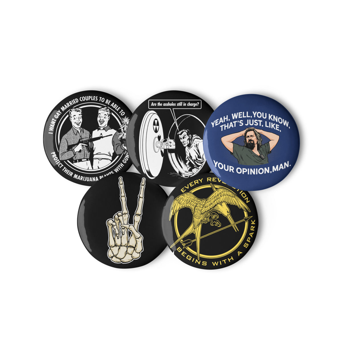 Irascible Roundies Pinback Button Pack 2