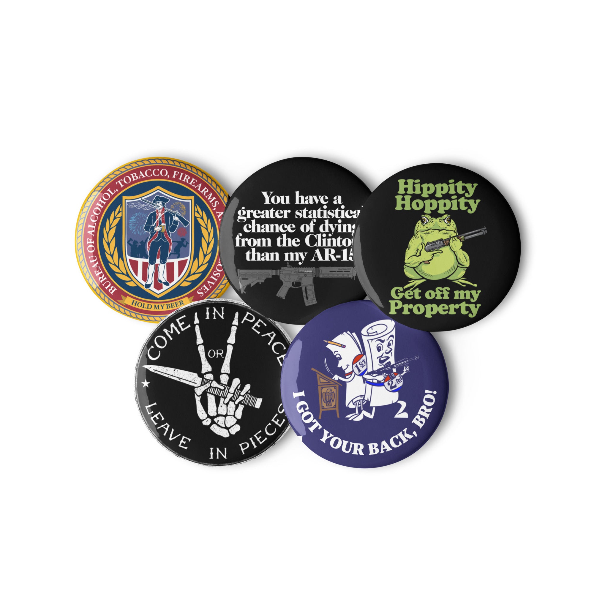 Straight Shooter Button Set 1