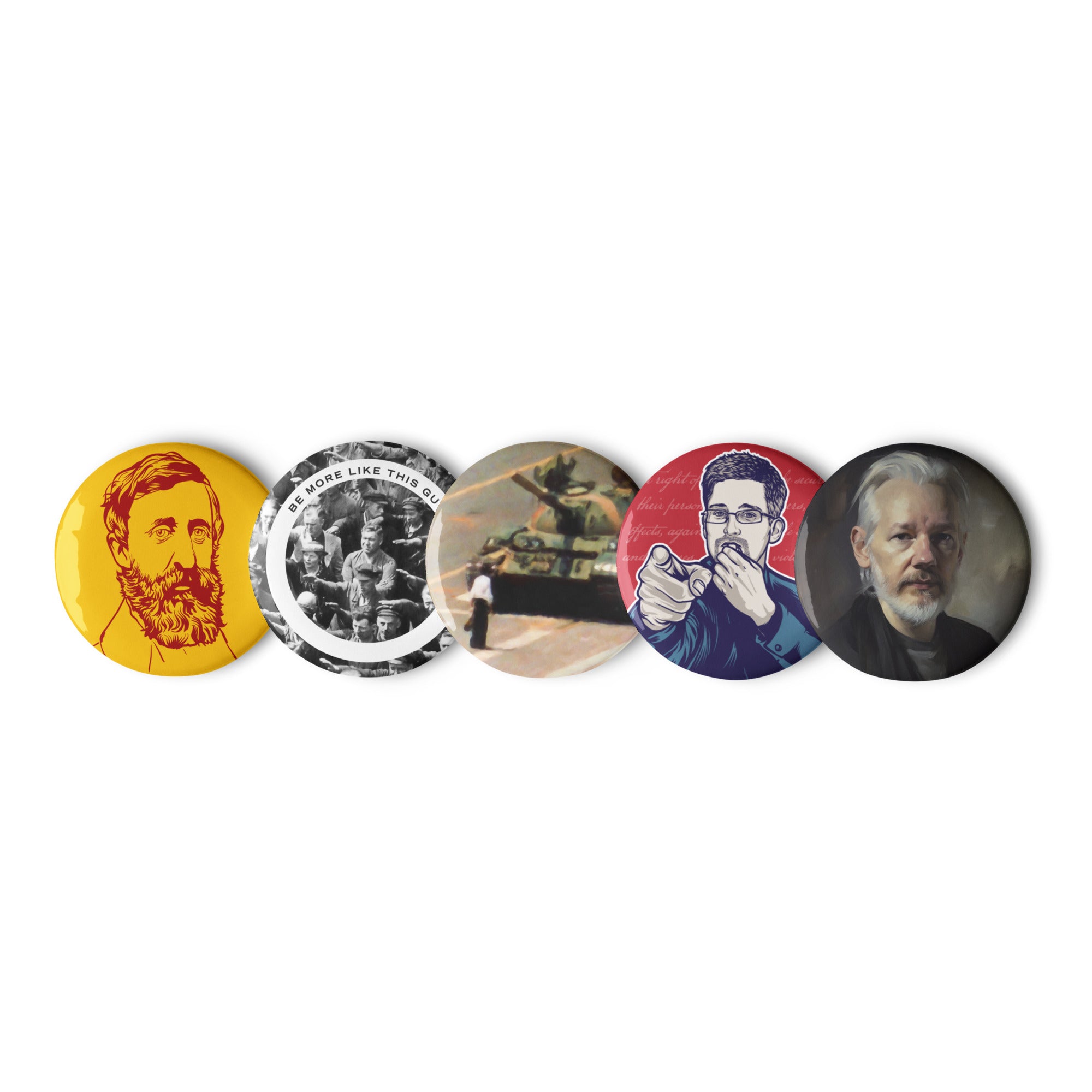 Renegades of Civil Disobedience Button Set