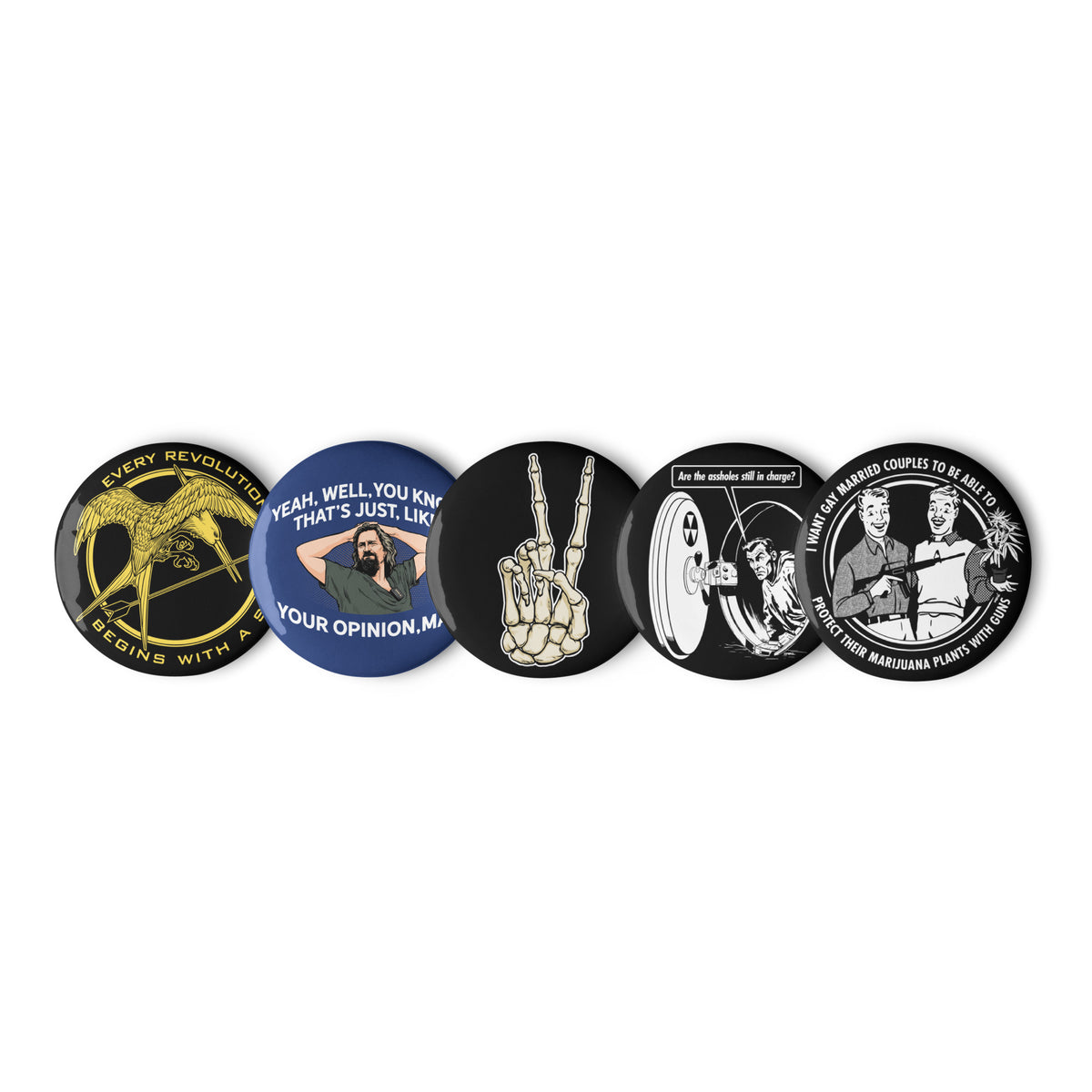 Irascible Roundies Pinback Button Pack 2
