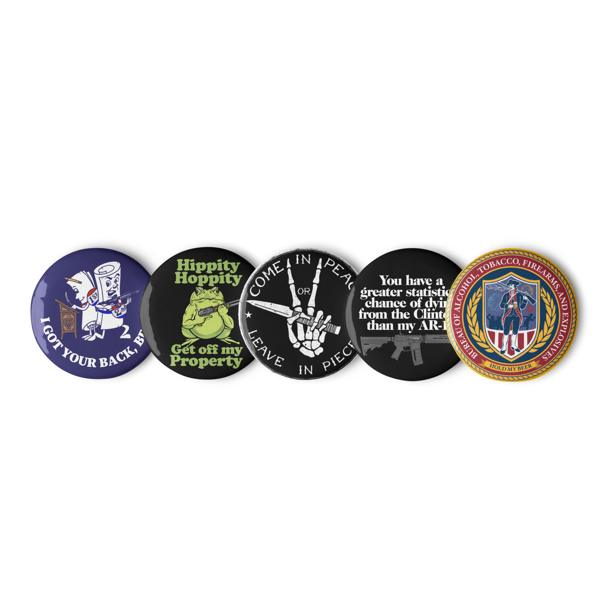 Straight Shooter Button Set 1