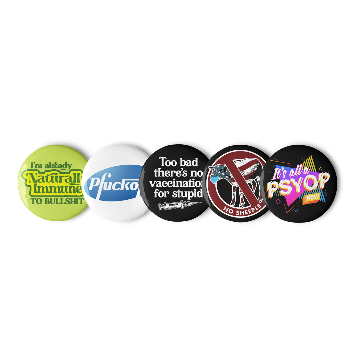 Scamdemic Button Set
