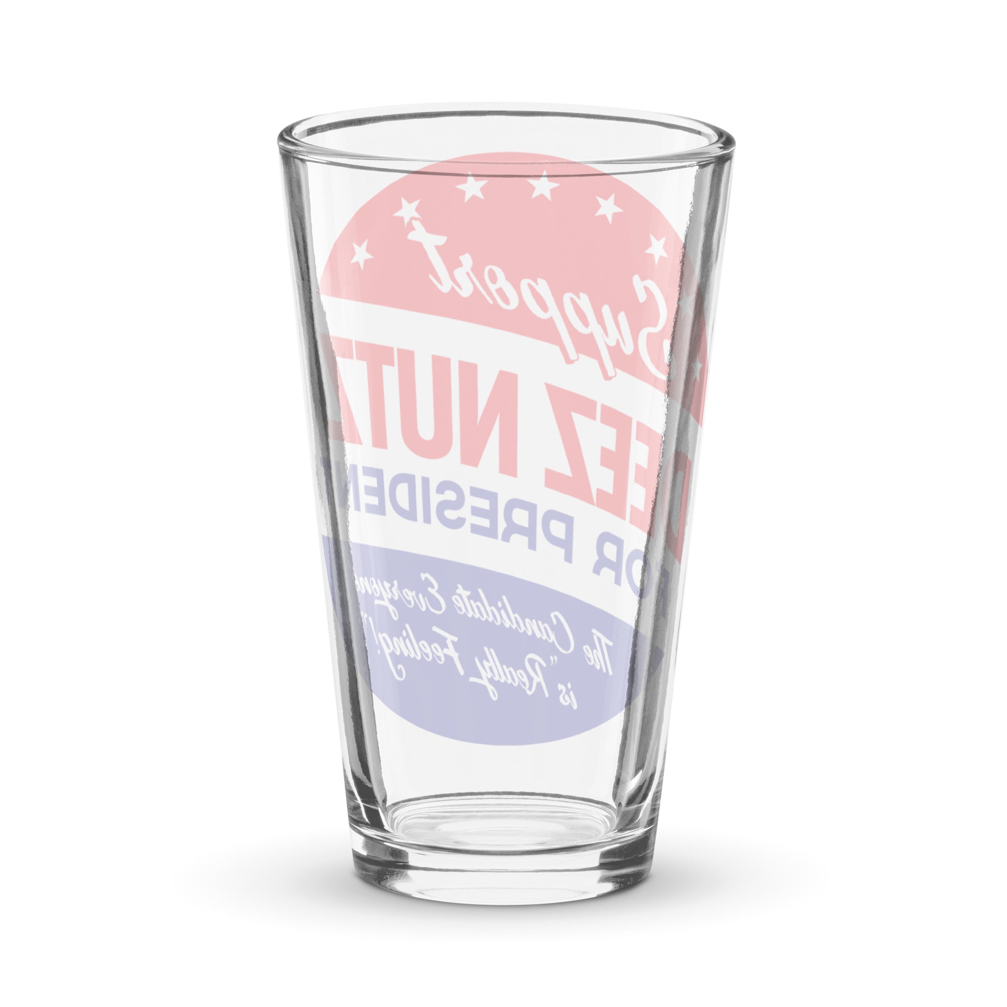 Deez Nuts for President Beer Glass