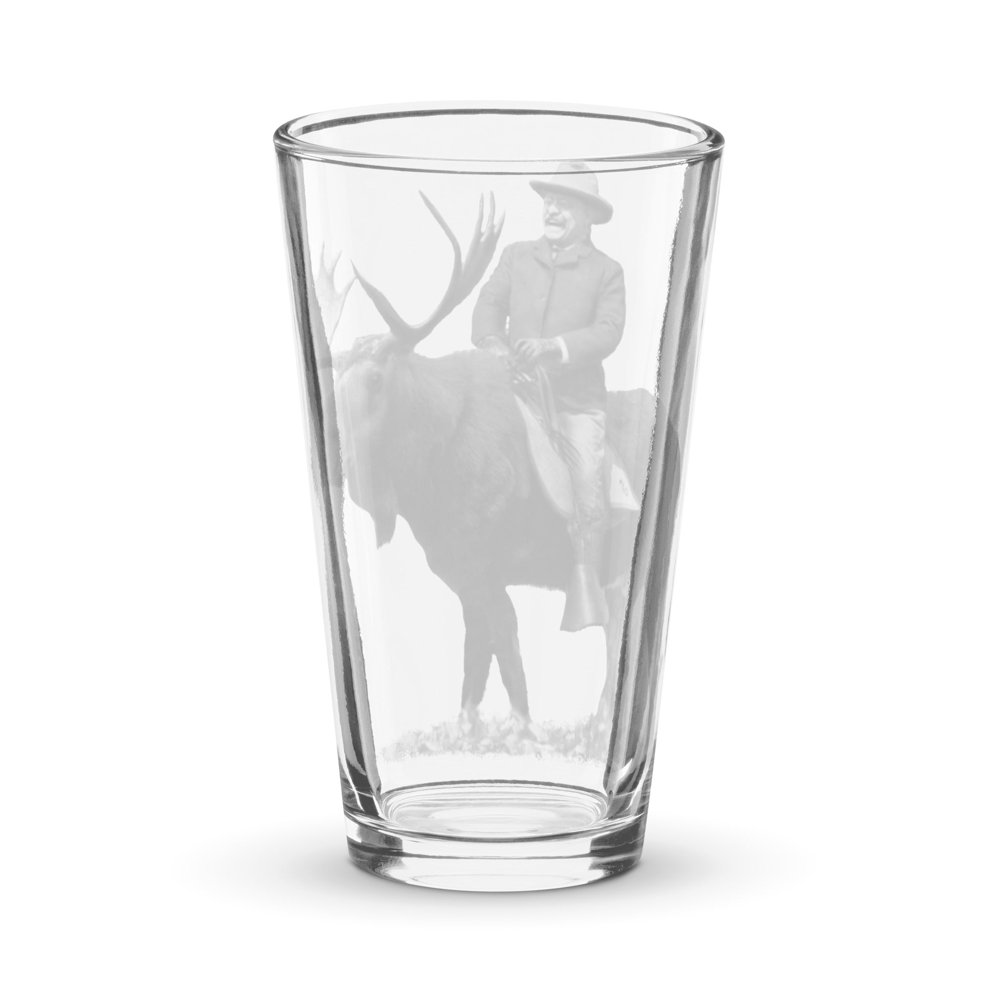 Teddy Roosevelt Bullmoose Pint Glass