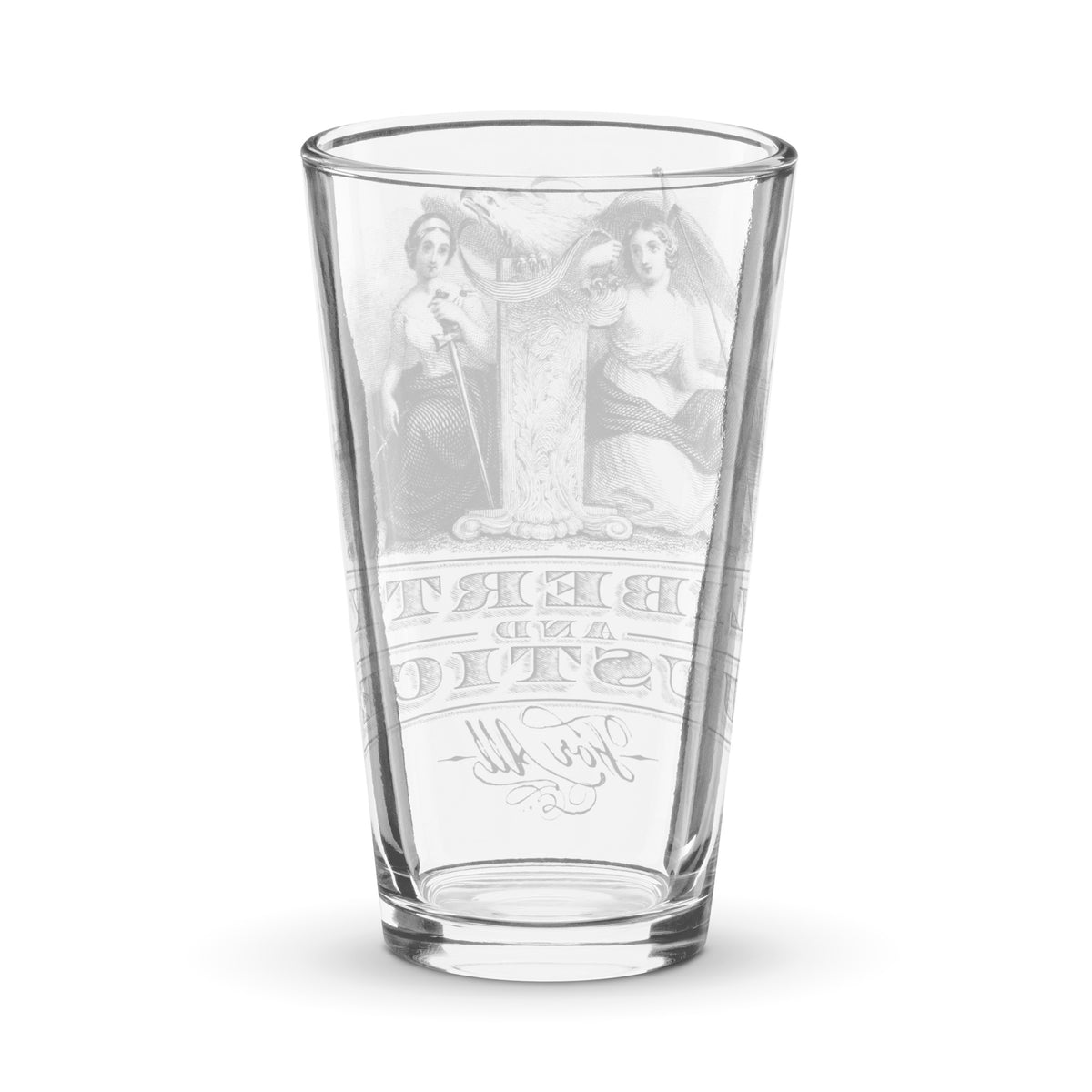 Liberty and Justice for All Shaker Pint Glass