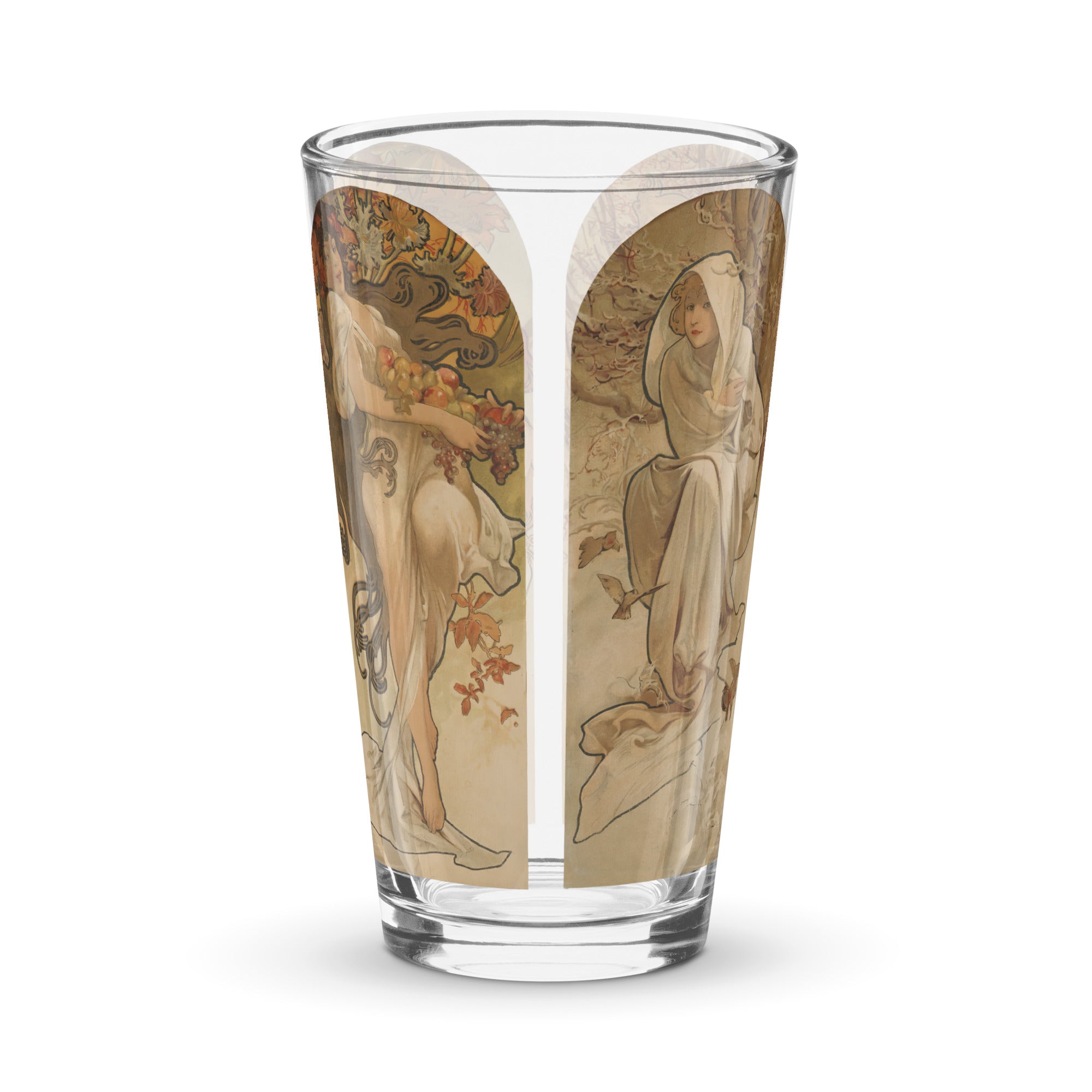 Alphonse Mucha "The Seasons" Pint Glass