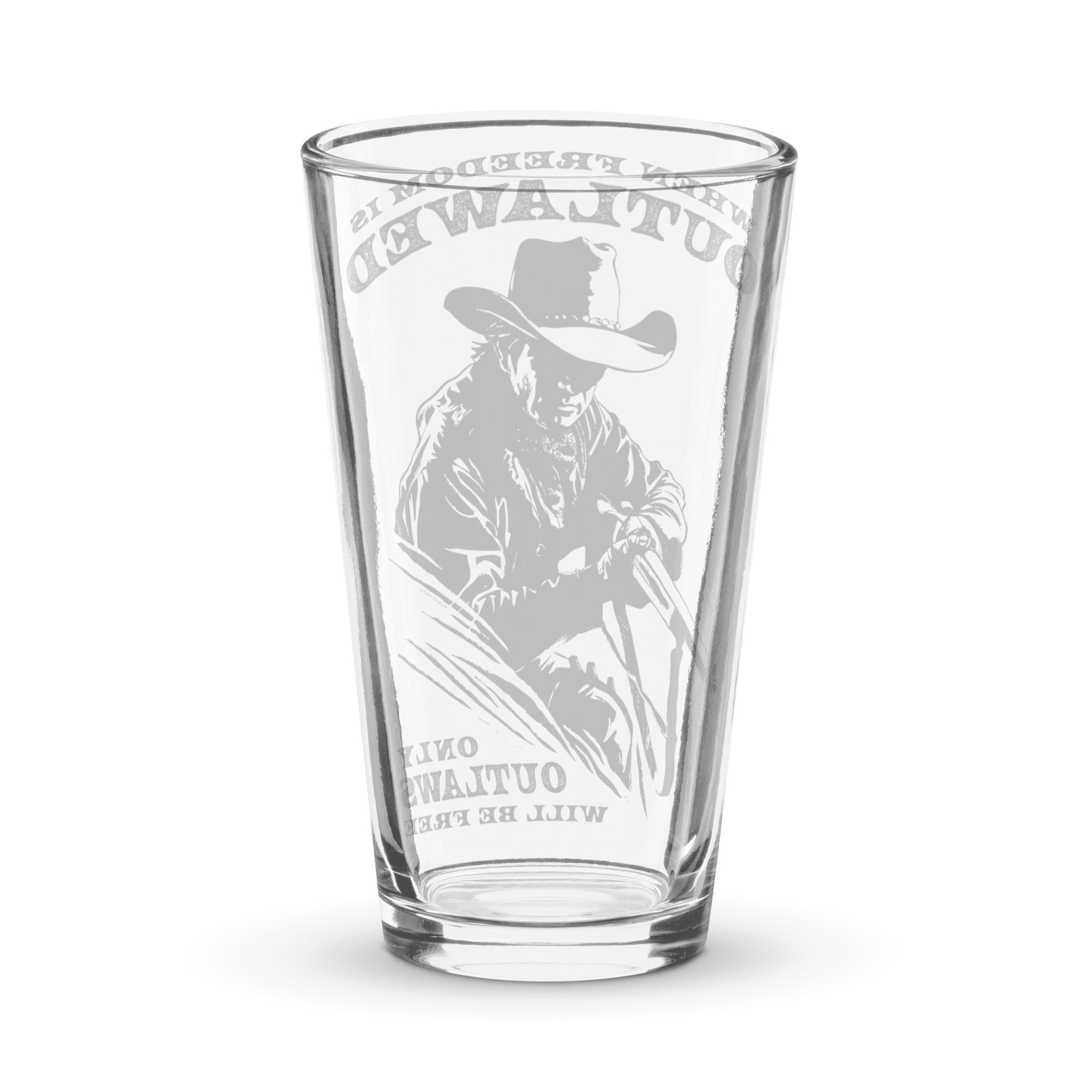 When Freedom is Outlawed Only Outlaws Will Be Free Pint Glass