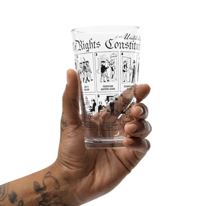 The Illustrated Bill of Rights Pint Glass
