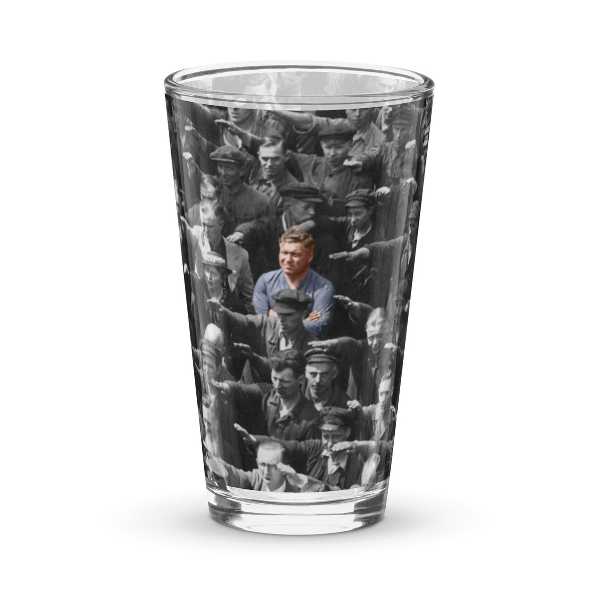 August Landmesser Courage Pint Glass