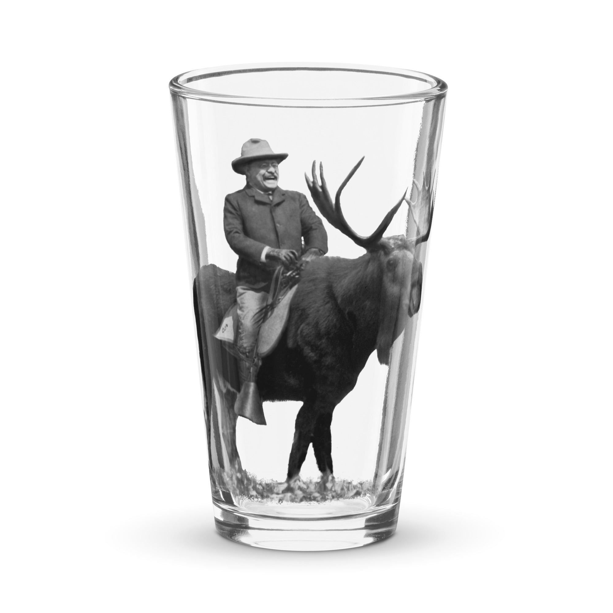 Teddy Roosevelt Bullmoose Pint Glass