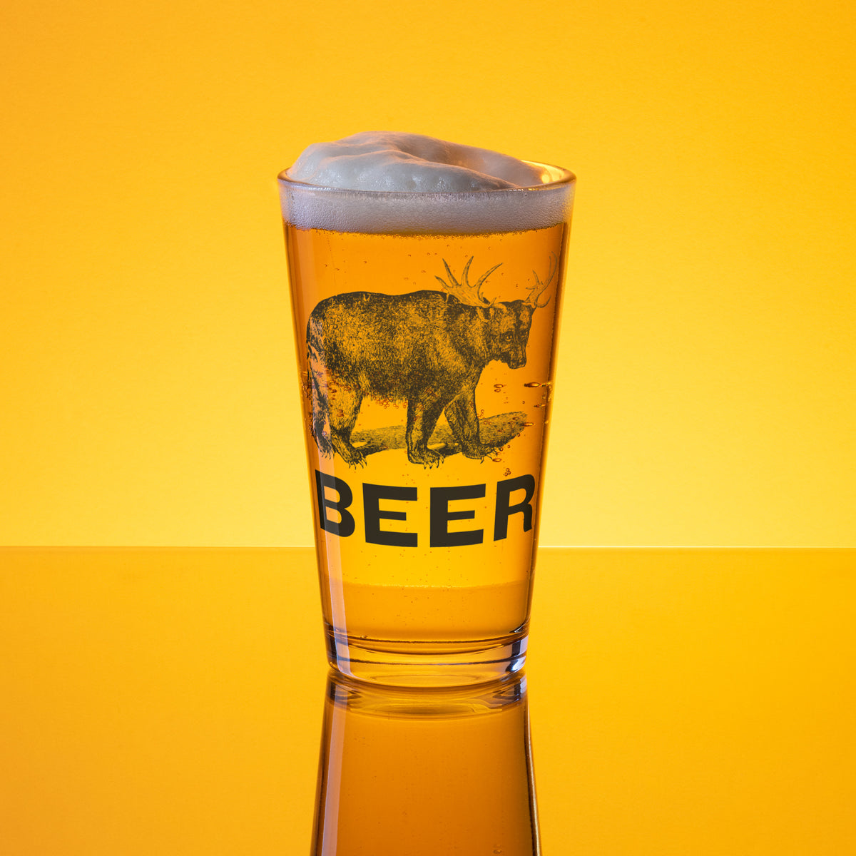 BEER Shaker Pint Glass