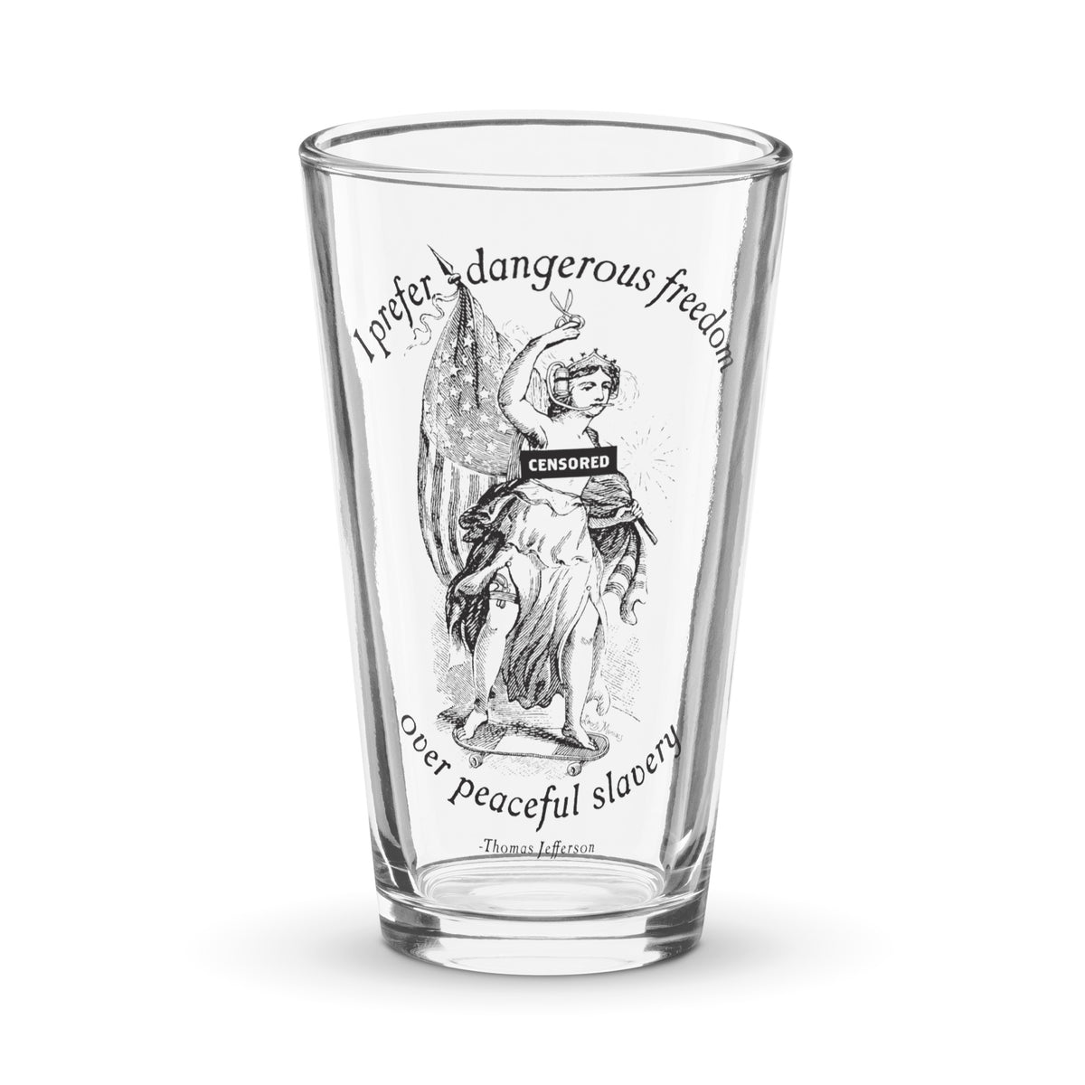 BEER Can-Shaped Glass - Liberty Maniacs