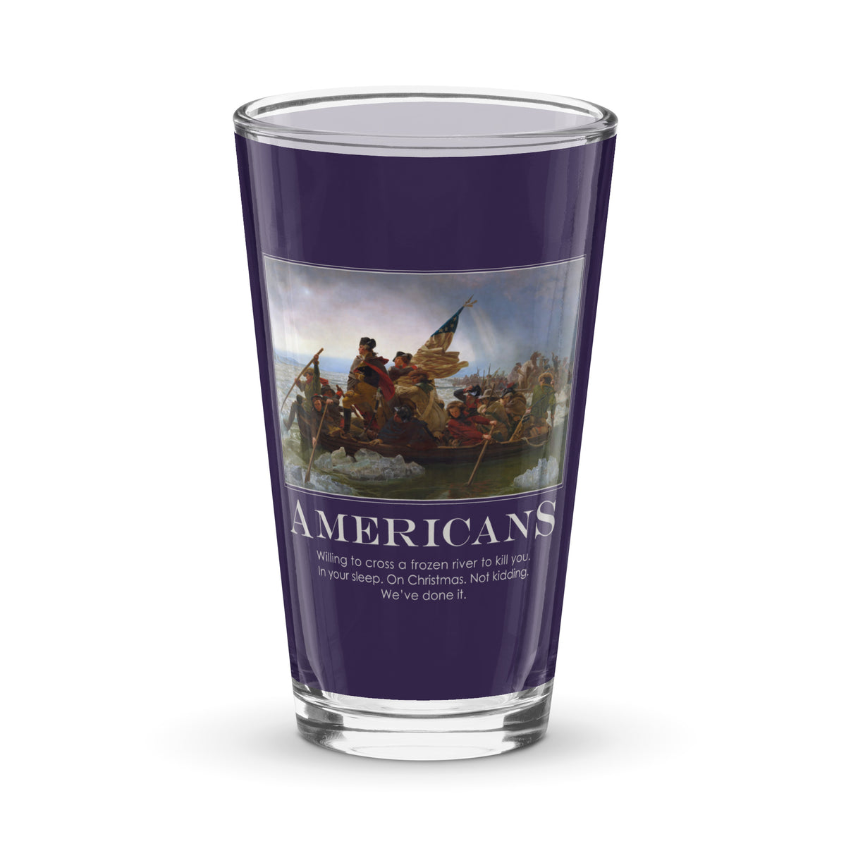 Americans Shaker Pint Glass