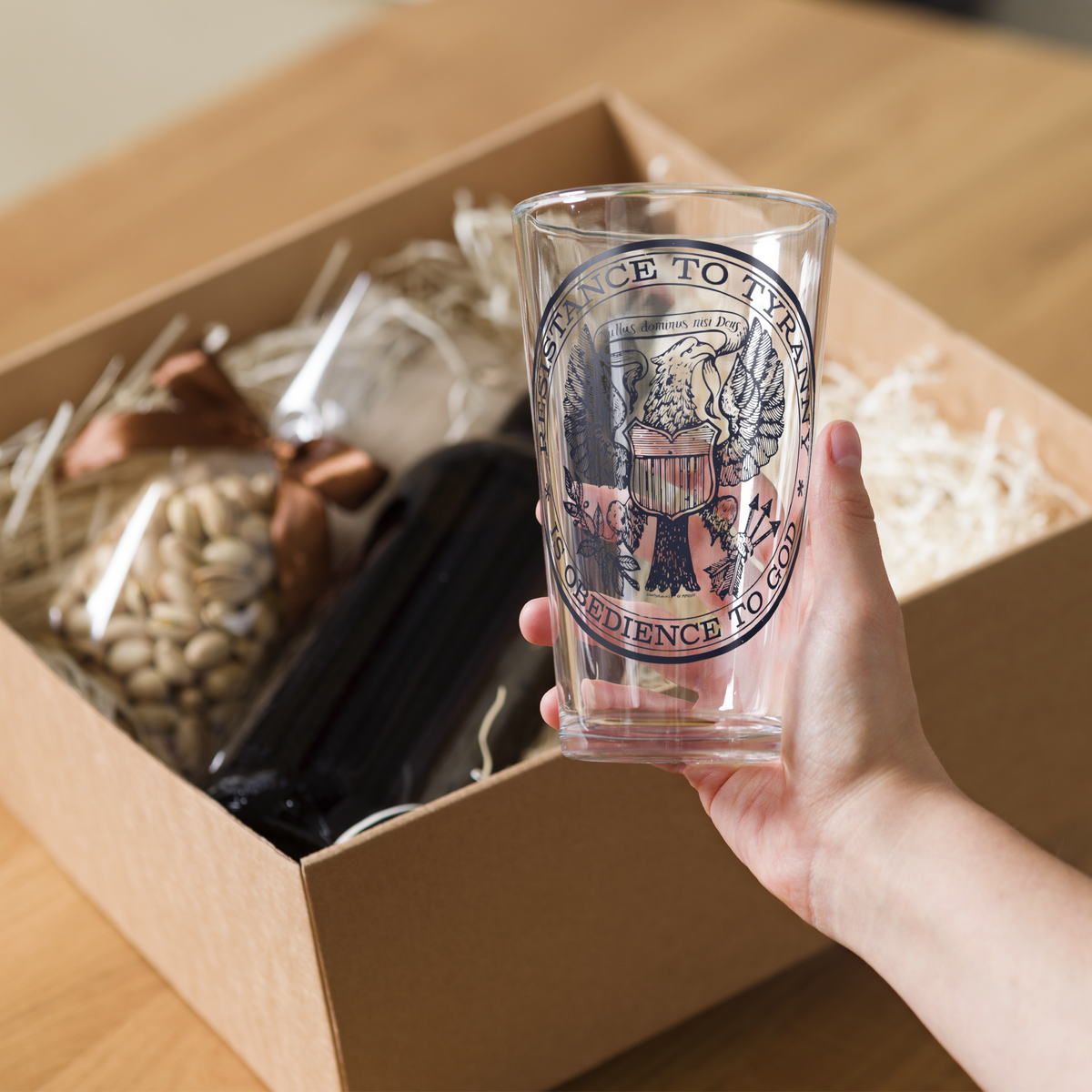 Resistance to Tyranny is Obedience to God Pint Glass