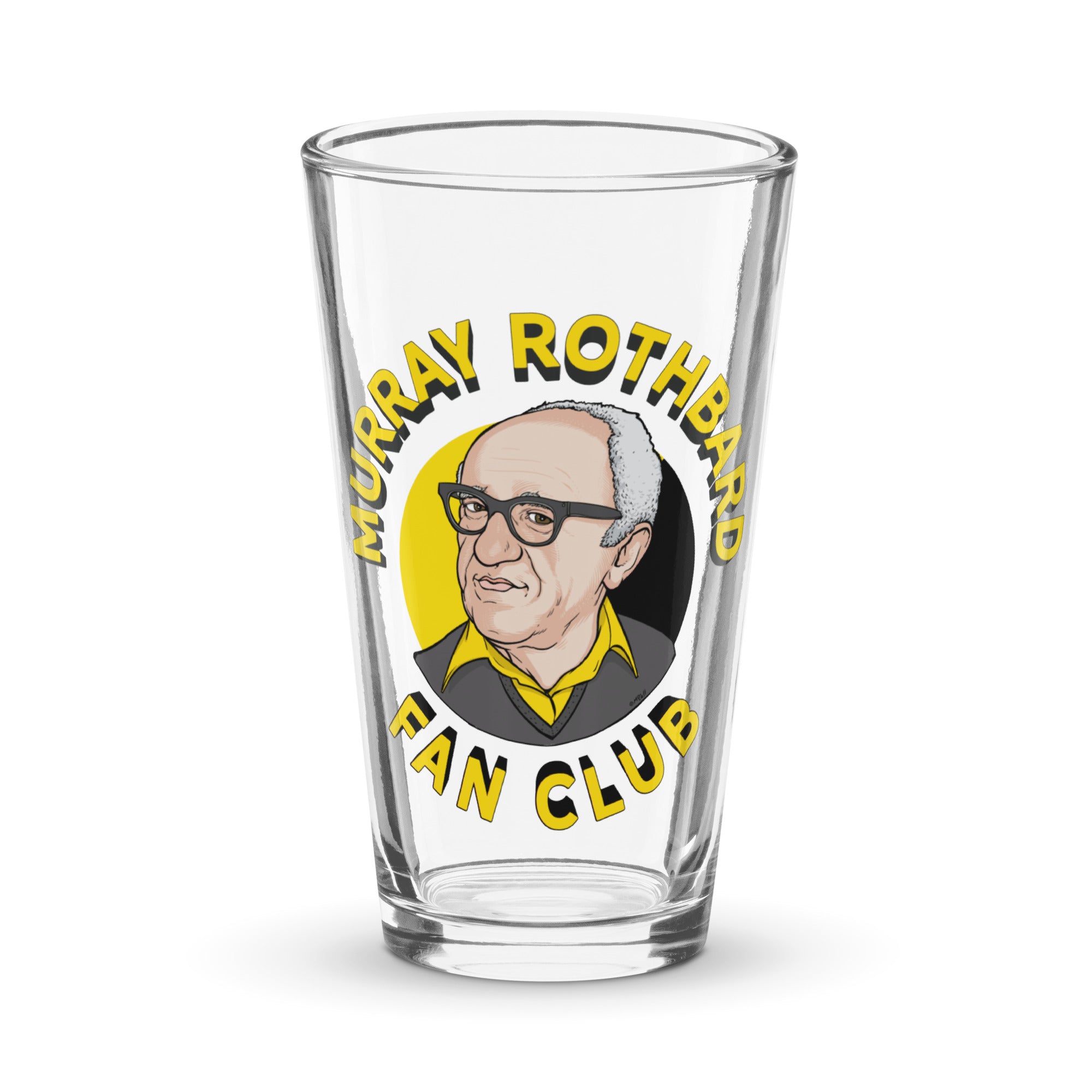 Murray Rothbard Fan Club Pint Glass