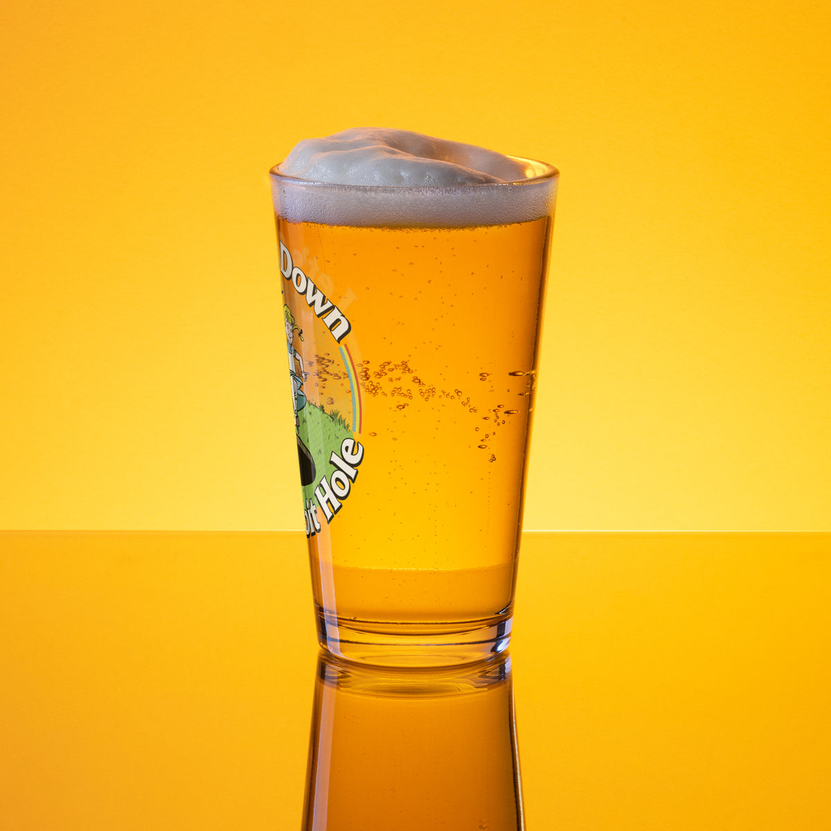 Let&#39;s Go Down the Rabbit Hole Pint Glass