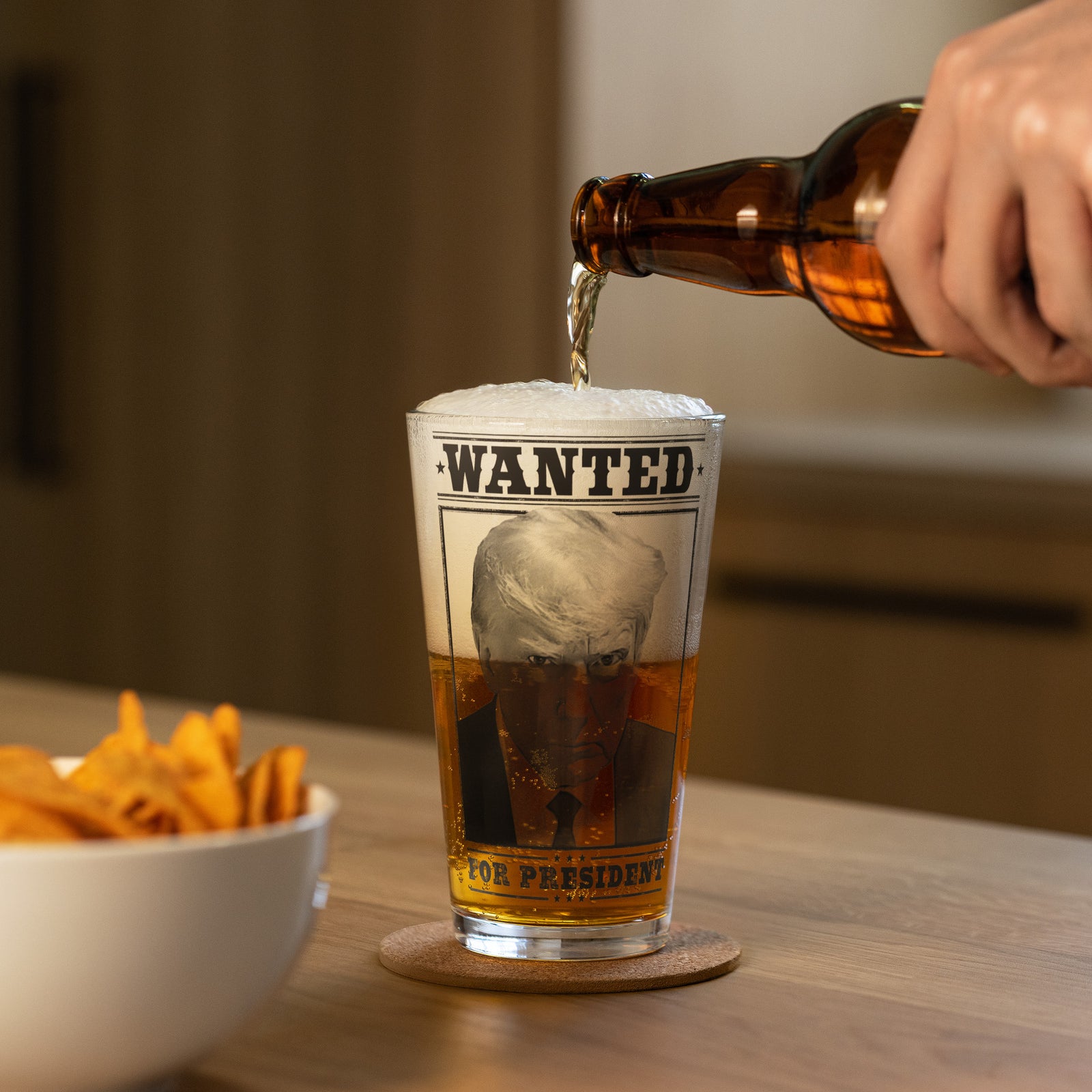 Trump Mugshot Shaker Pint Glass