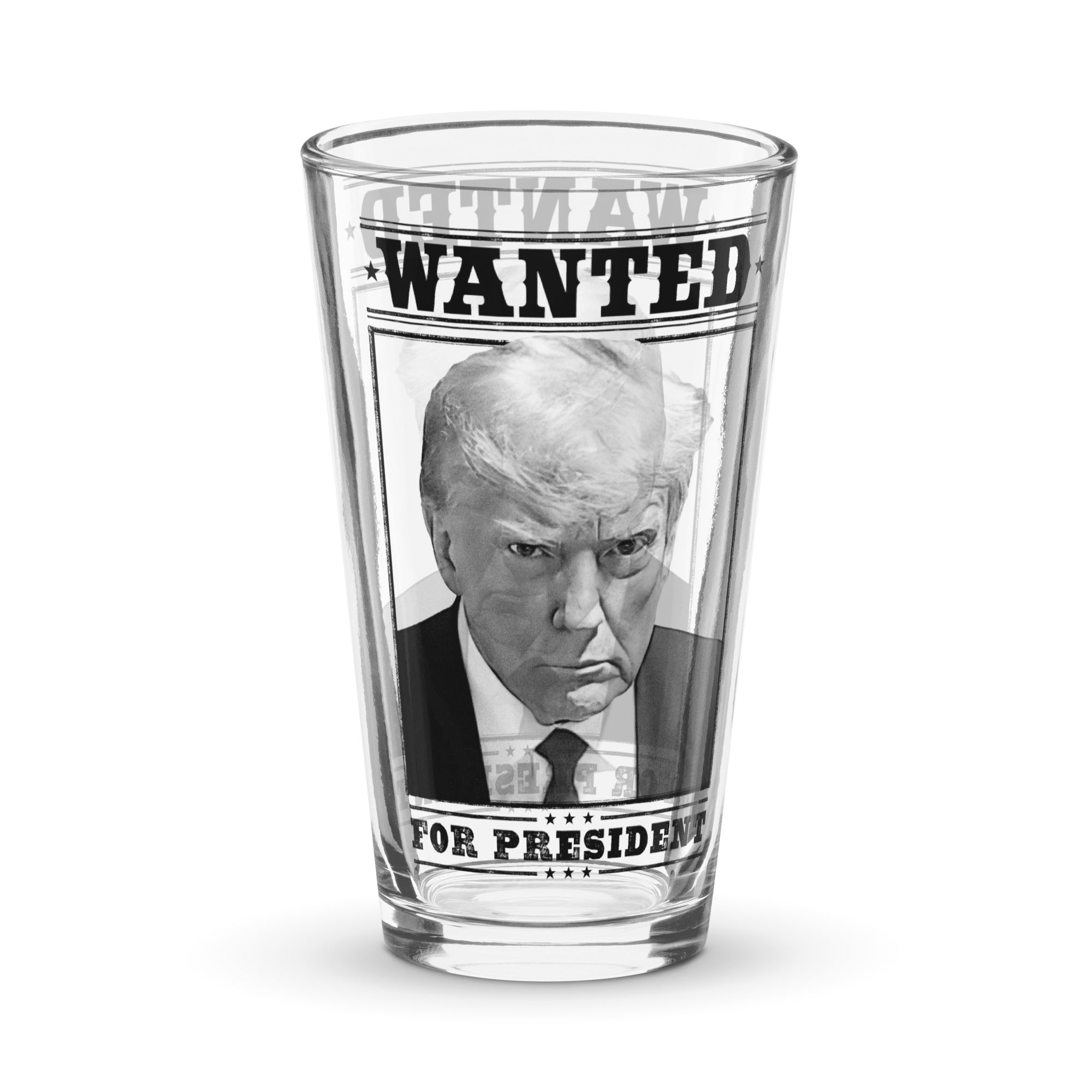 Trump Mugshot Shaker Pint Glass