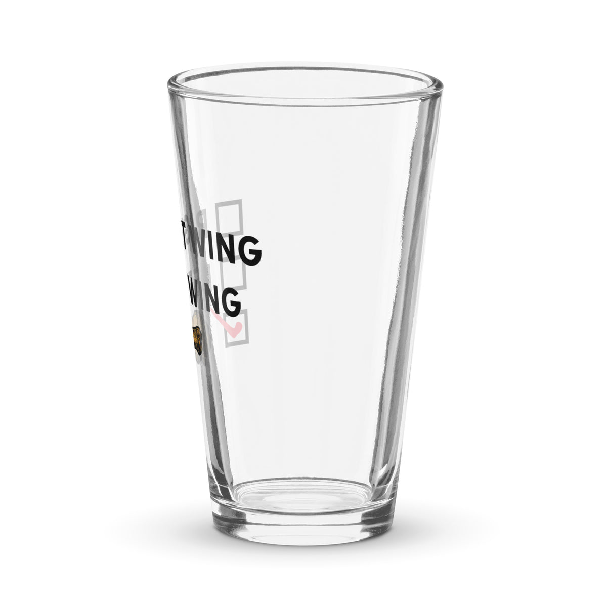 Right Wing, Left Wing, Chicken Wing Pint Glass
