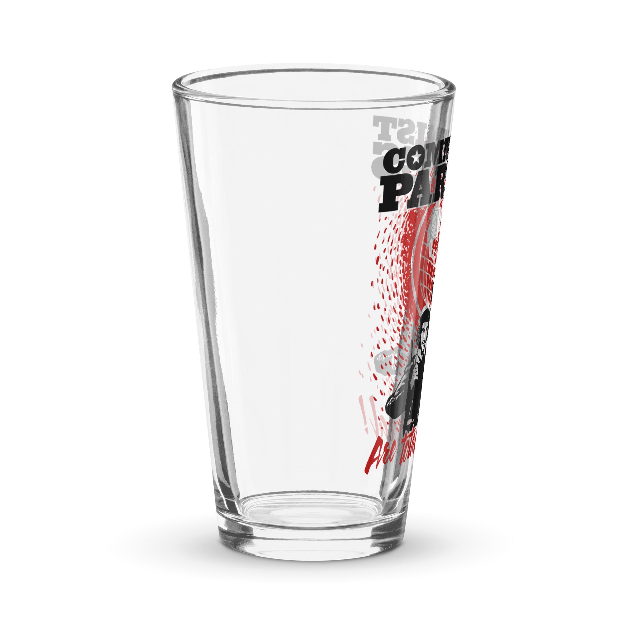 Communist Parties Are Totally Radical Pint Glass