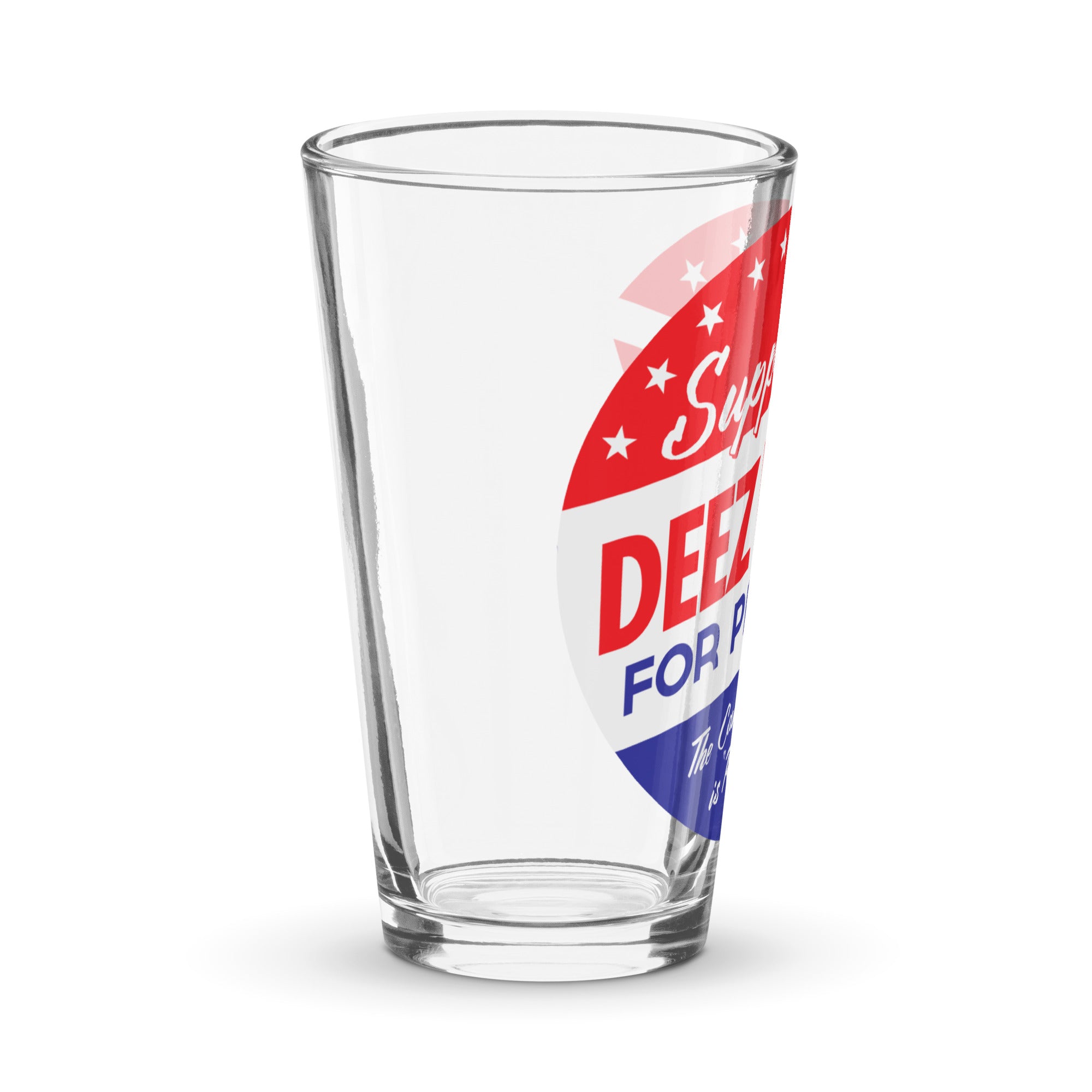 Deez Nuts for President Beer Glass