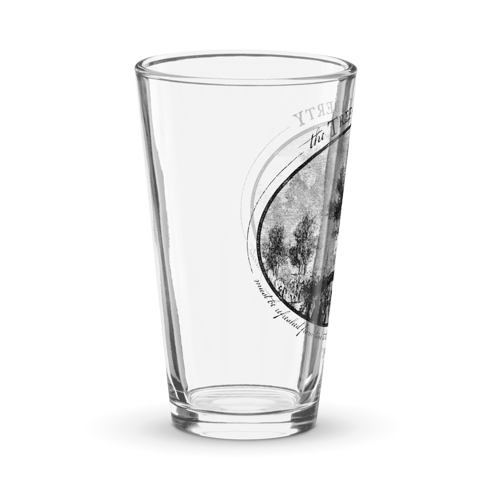 Jefferson Tree of Liberty Quote Shaker Pint Glass
