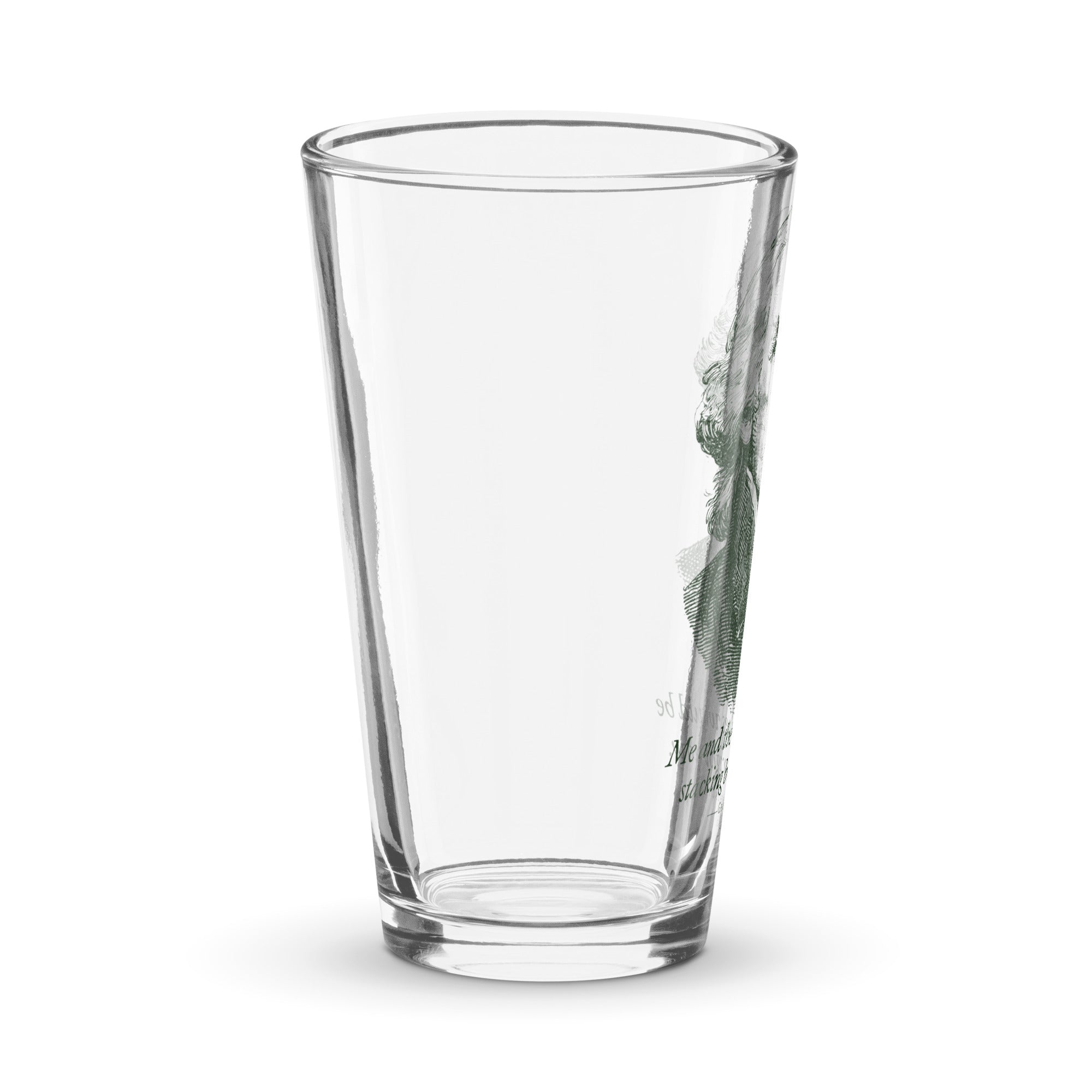 George Washington Me and My Homies Pint Glass