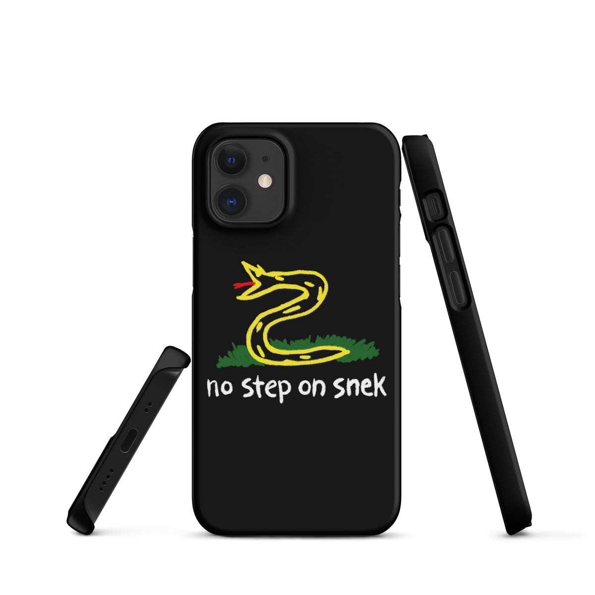 No Step on Snek Black Snap case for iPhone®