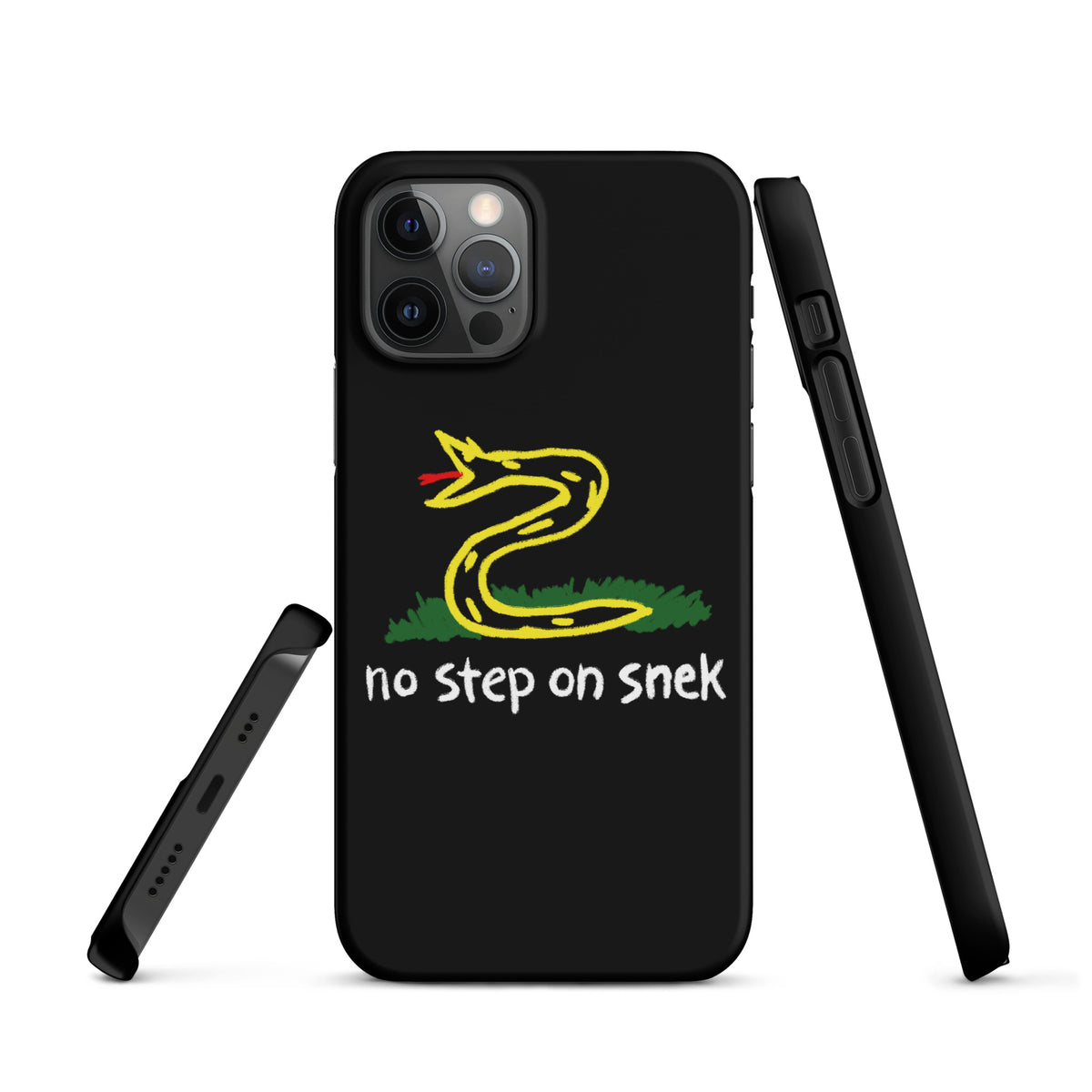 No Step on Snek Black Snap case for iPhone®