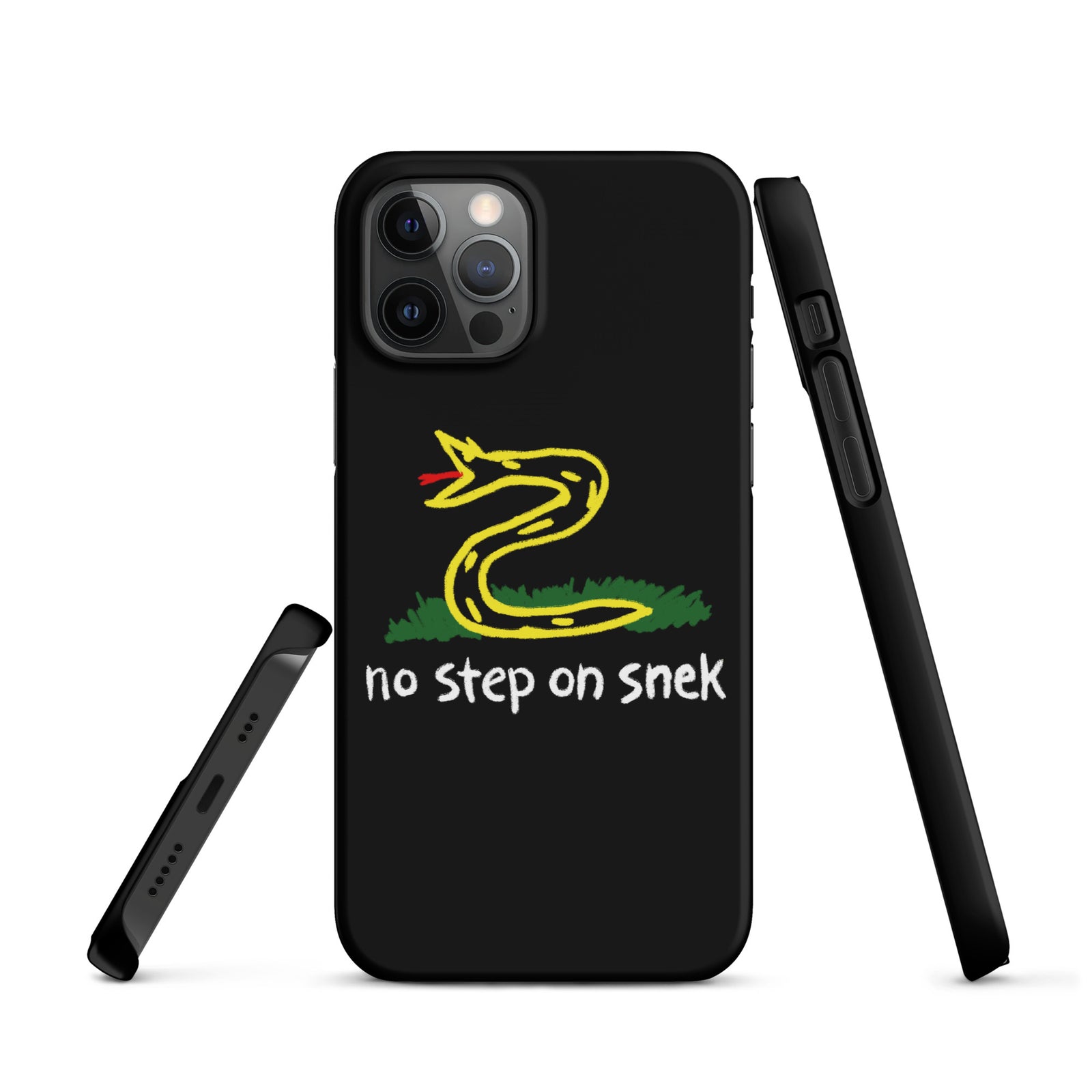 No Step on Snek Black Snap case for iPhone®