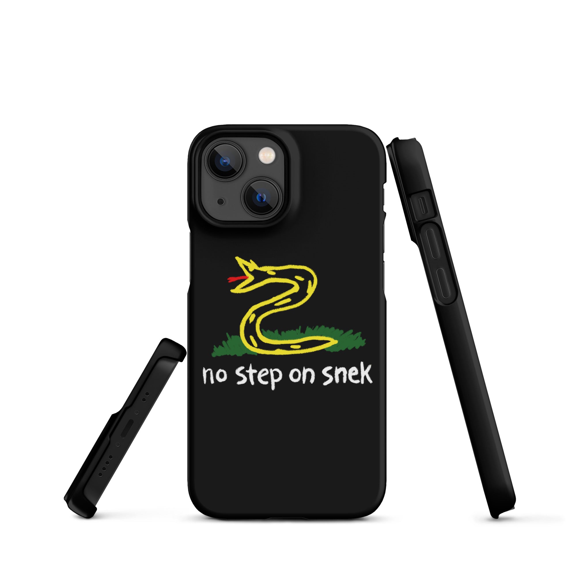 No Step on Snek Black Snap case for iPhone®