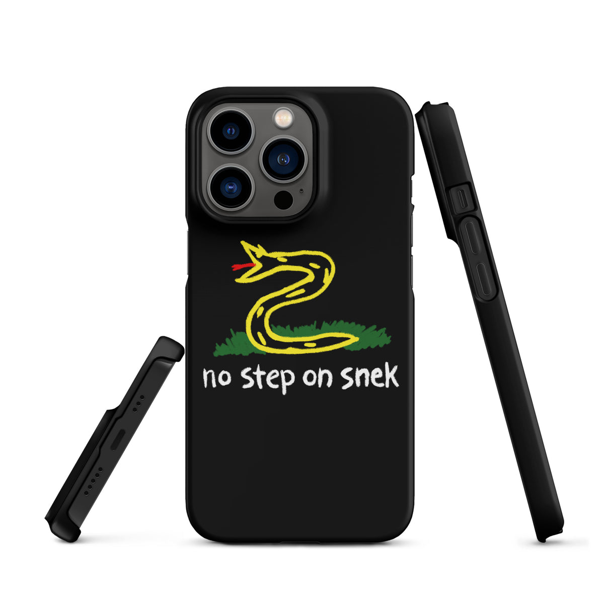 No Step on Snek Black Snap case for iPhone®