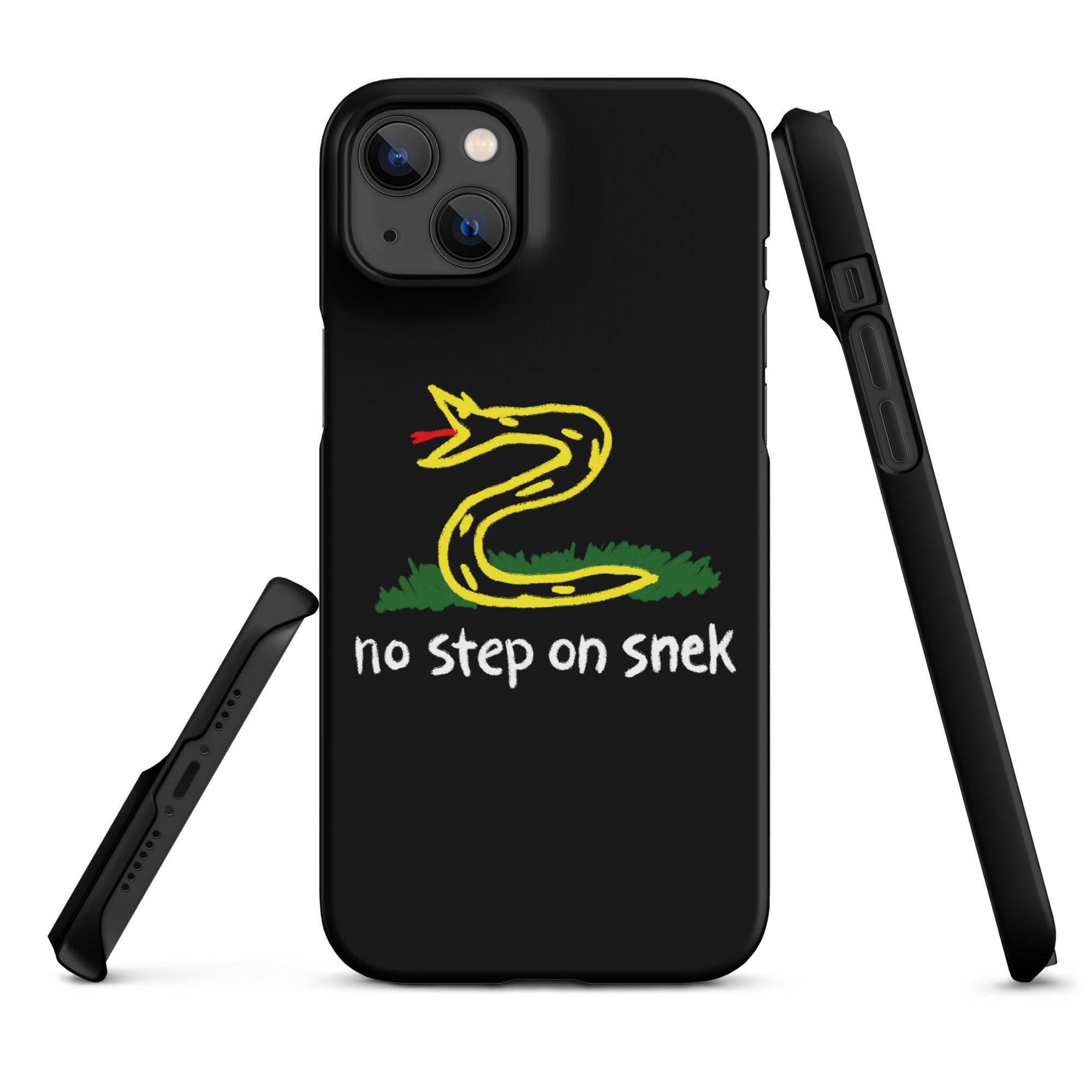 No Step on Snek Black Snap case for iPhone®