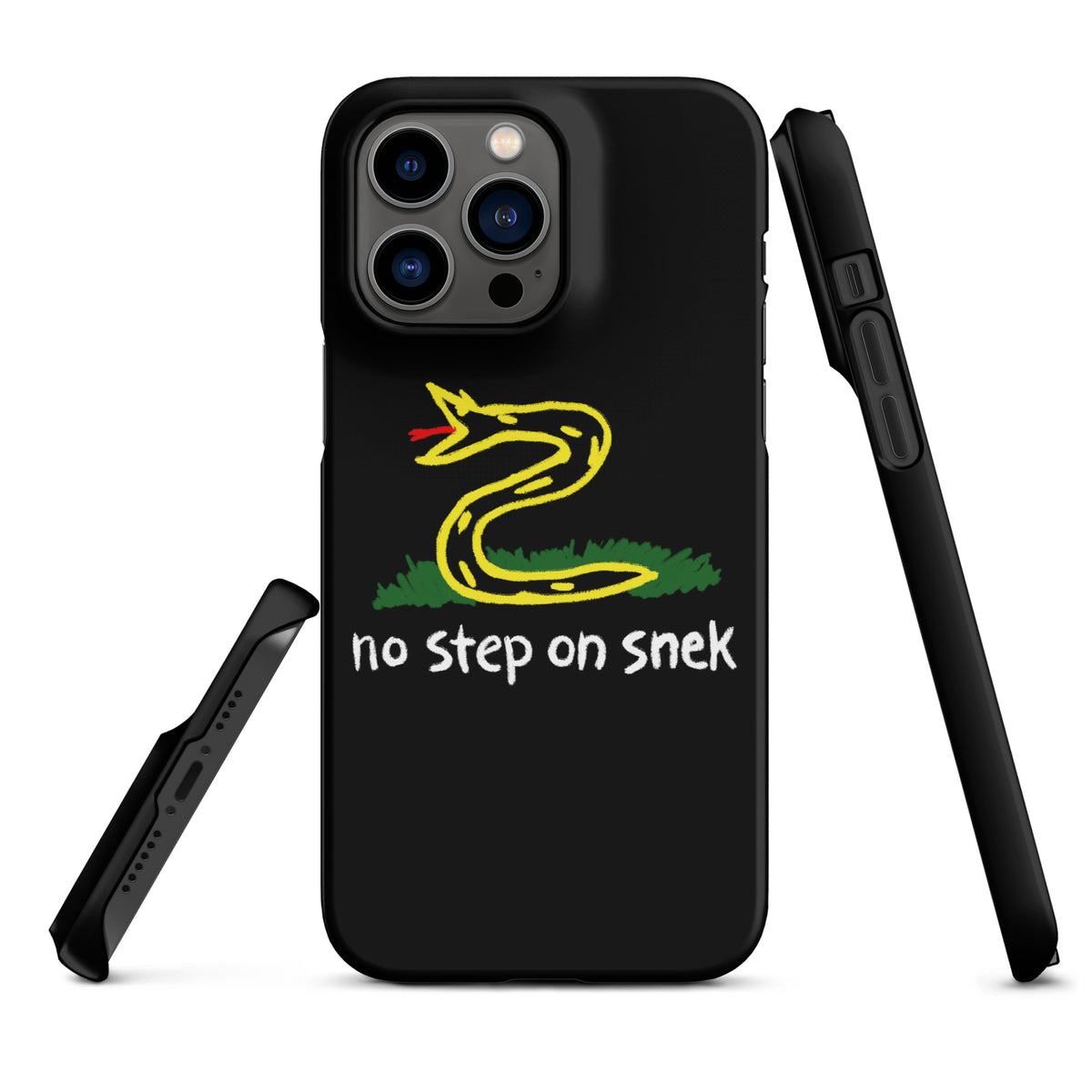 No Step on Snek Black Snap case for iPhone®