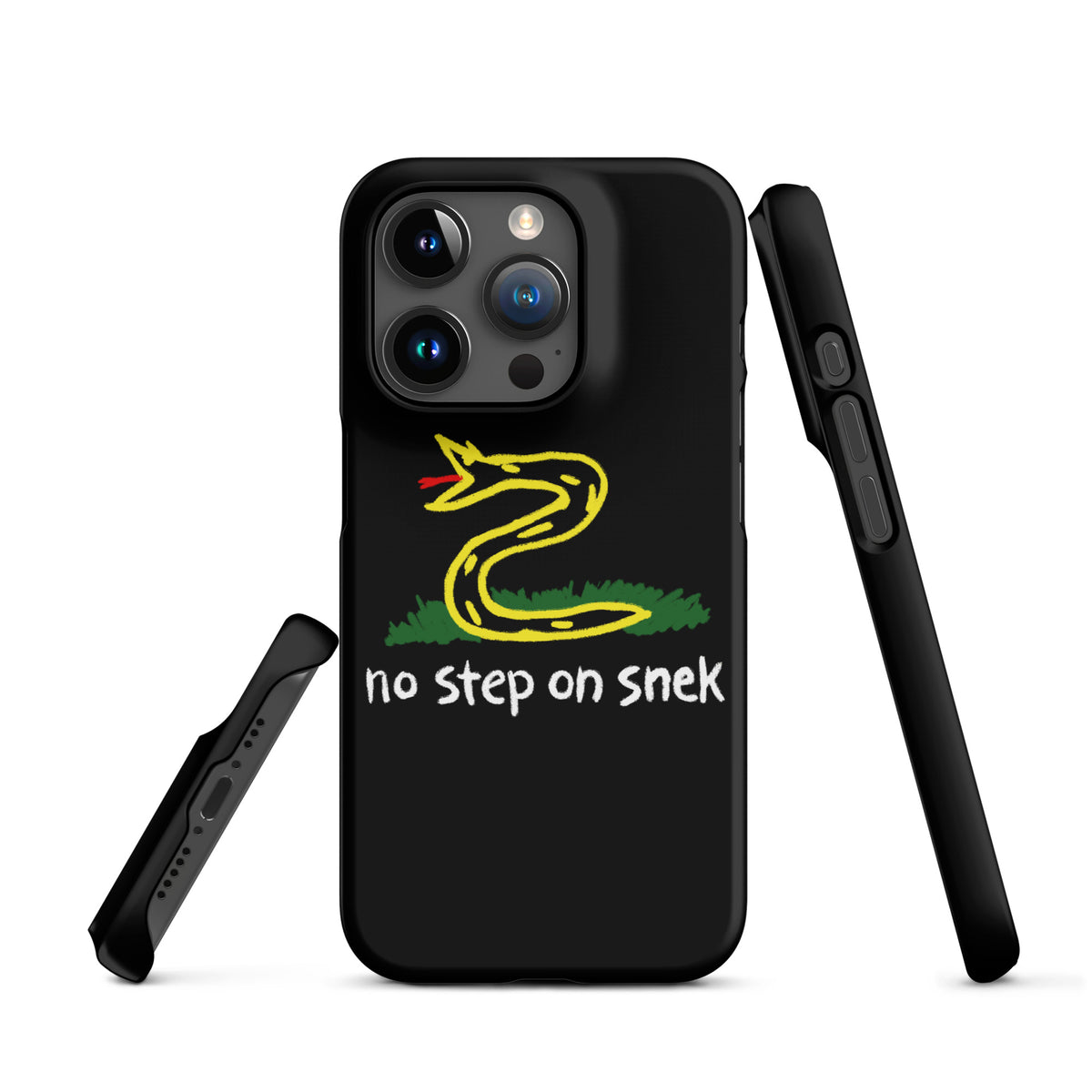 No Step on Snek Black Snap case for iPhone®