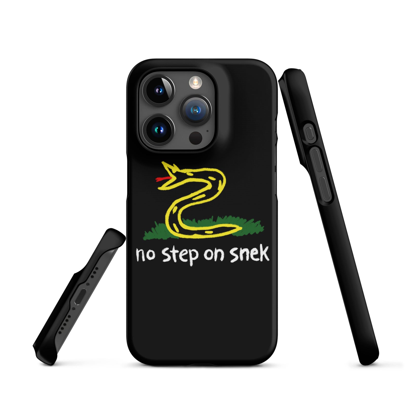No Step on Snek Black Snap case for iPhone®