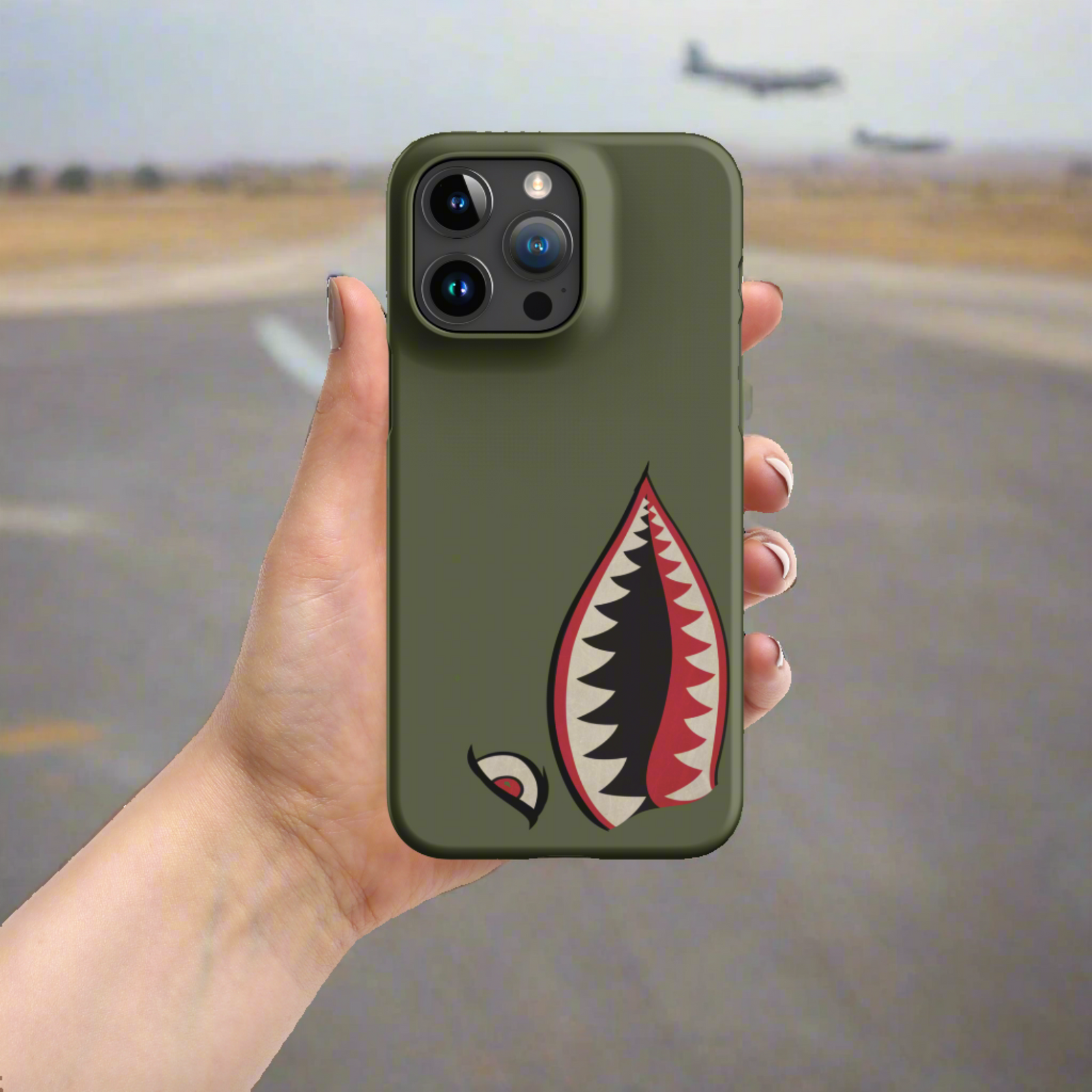 Shark Mouth Nose art Snap case for iPhone®