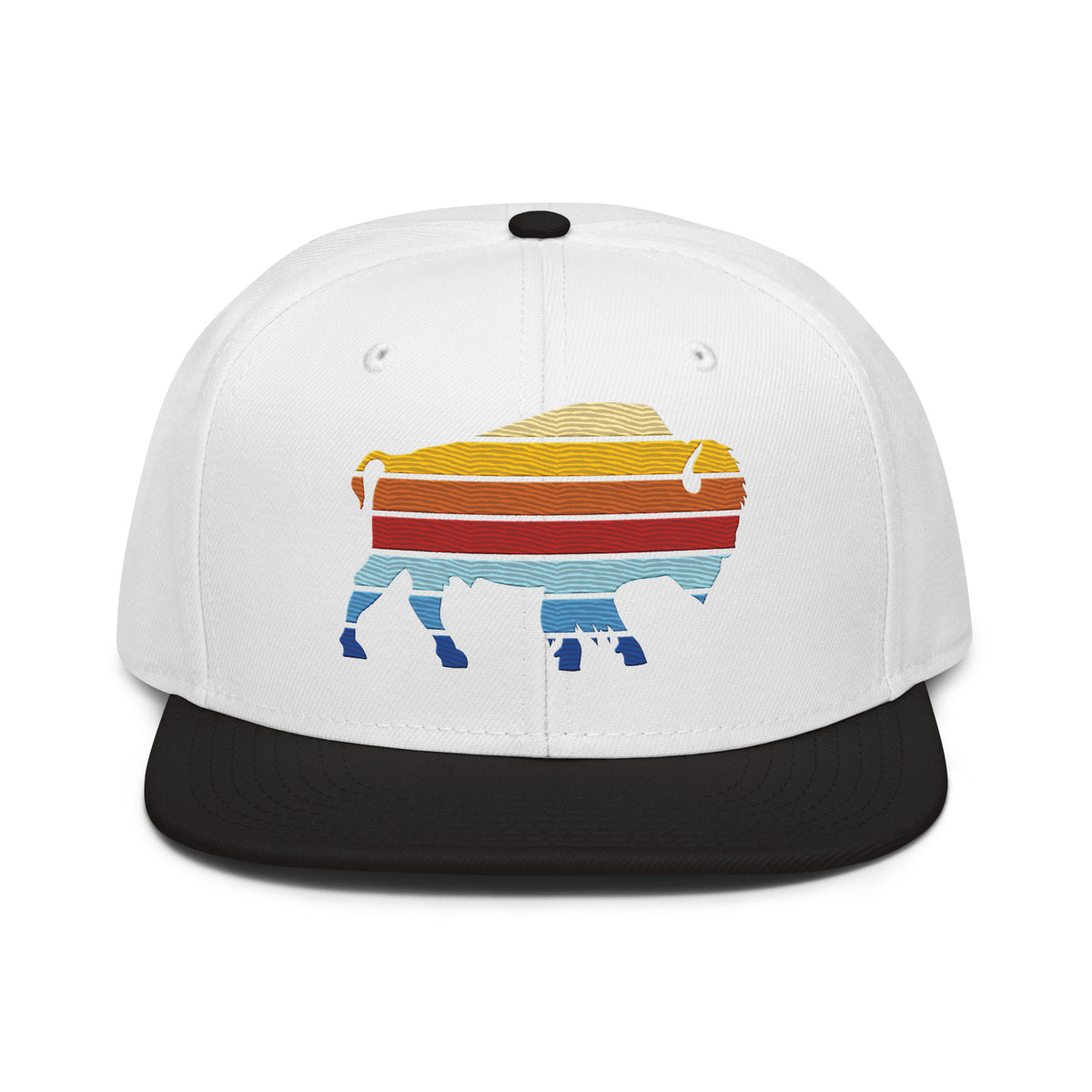 Bison Color Stack Snapback Hat