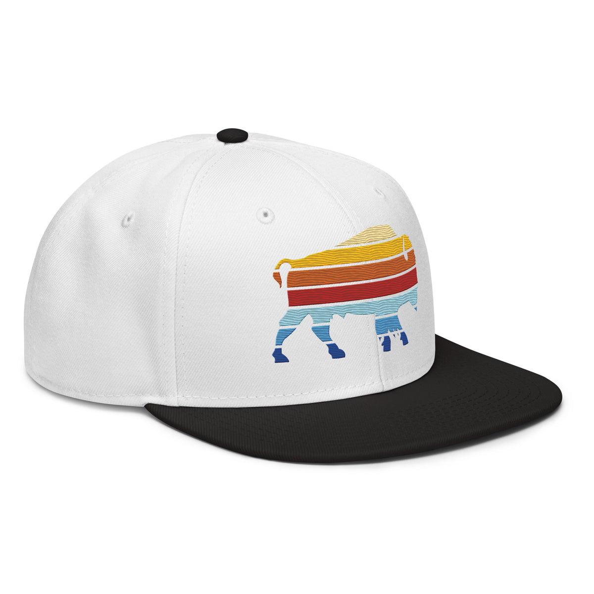Bison Color Stack Snapback Hat
