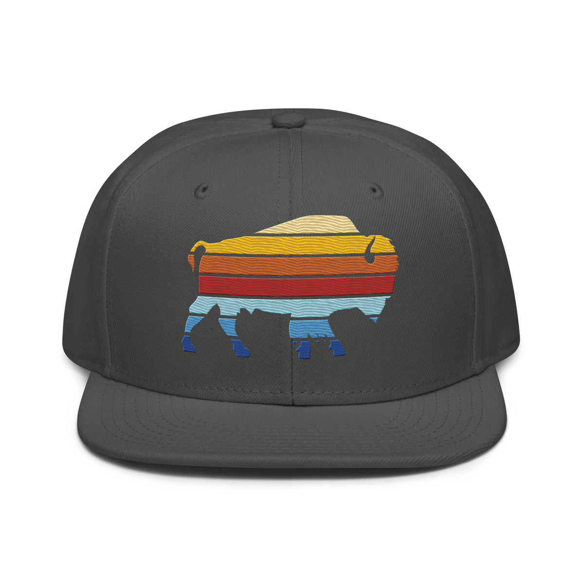 Bison Color Stack Snapback Hat