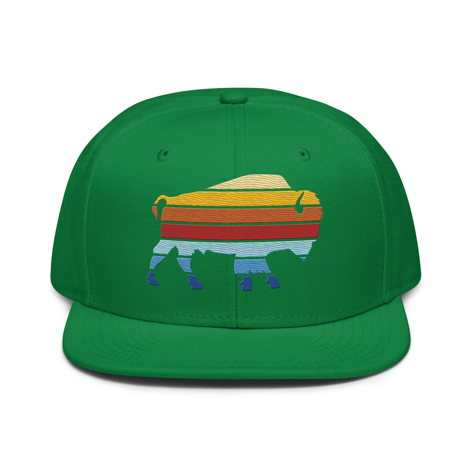 Bison Color Stack Snapback Hat