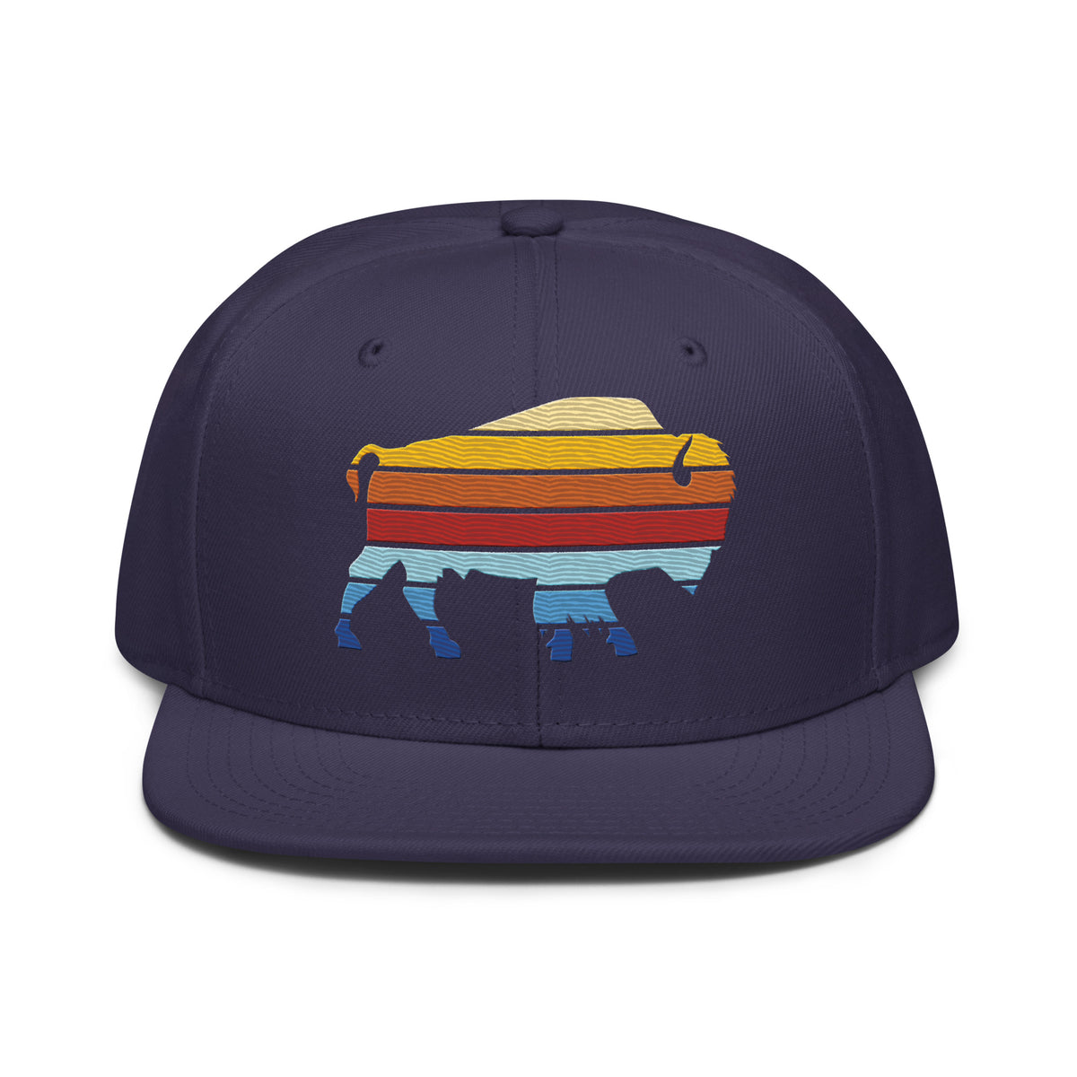 Bison Color Stack Snapback Hat